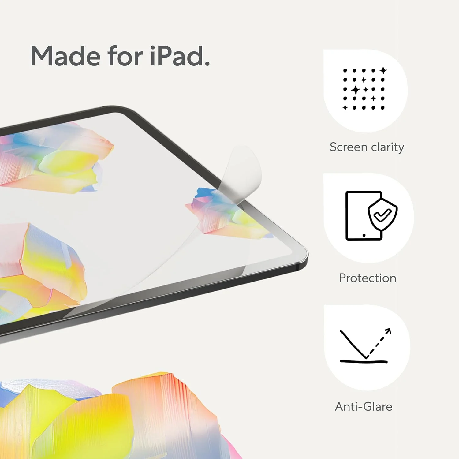 Paperlike 2.1 (2 Pcs) for iPad Pro 12.9 (6th / 5th / 4th / 3rd Gen) for an authentic paper-feel, Transparent Matte Pet Screen Protector For Notetaking And Drawing Like On Paper for Tablet - Image 3