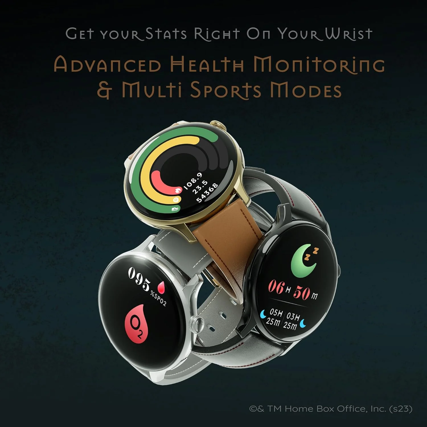 Pebble Game of Thrones Limited Edition Luxury Smartwatch - 1.43” (3.63 cm) Amoled Always-On Display, Feather Touch, Bluetooth Calling, Responsive Watch Faces, 24/7 Health Suite, AI Voice Assistance - Image 7