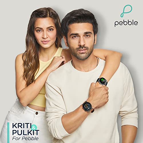 Pebble Revo Smartwatch, 1.3"(3.3cm) HD Touchscreen, Bluetooth Calling, Smart Watch with Rolling UI & Dual Button Technology, Spo2, Heart Rate & Temperature Monitoring (Black), (PFB13 Charcoal Black) - Image 2
