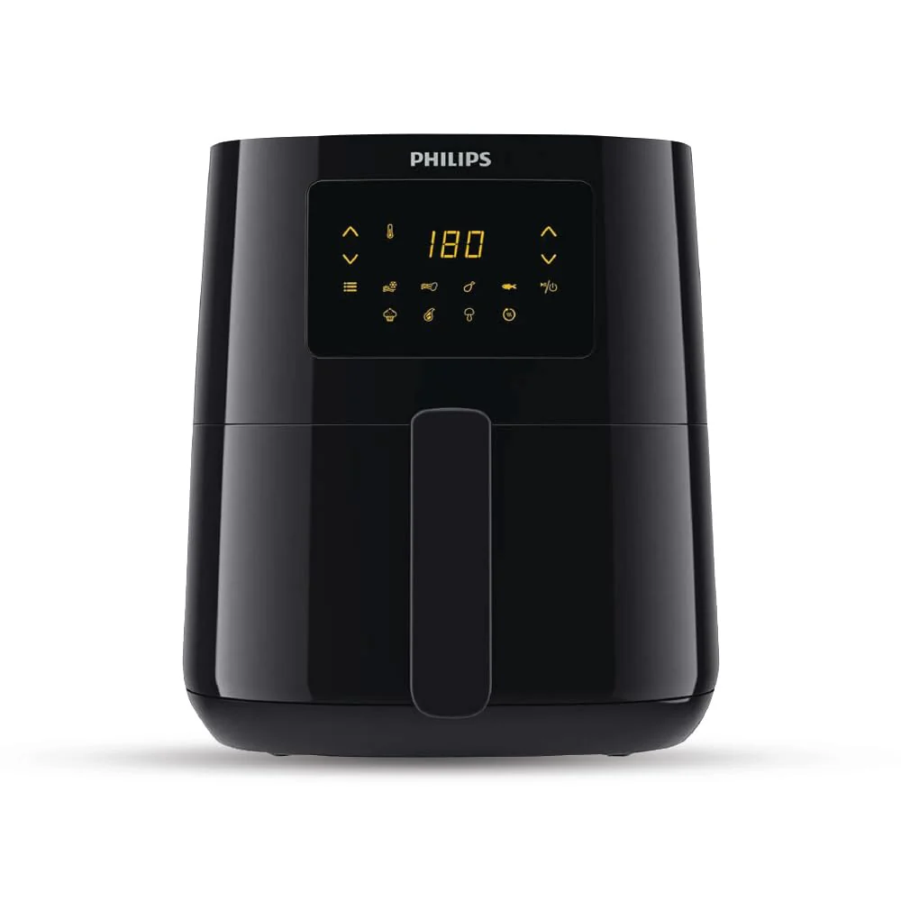 PHILIPS Digital Airfryer with Touch Panel, 4.1L, with RapidAir Technology,with additional 1 Yr Warranty by Philips, 7 Pre-set Menu (HD9252/90)(Black), Large (USED) - Image 6