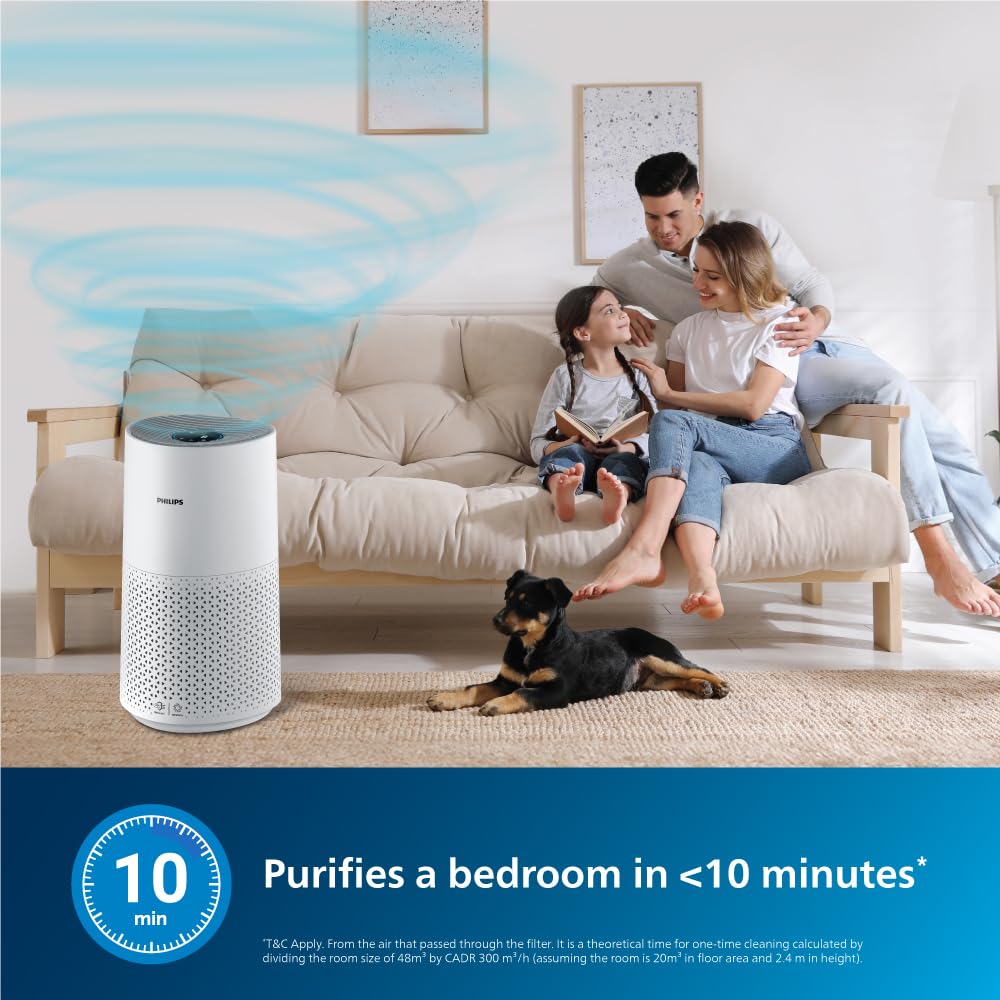 Philips Smart Air Purifier Ac1711 - Purifies Rooms Up To 36 M² - Removes 99.97% Of Pollen,Allergies Dust And, Hepa Filter, Ideal For Bedrooms. - - Image 5