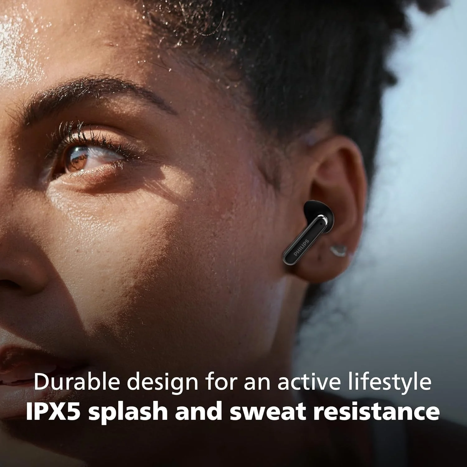 Philips TAT1150BK/94 Premium Wireless Earbuds with ANC, Quad Mic ENC, Up to 55 Hr Playtime,13mm Neodymium Drivers,Multipoint, ergonomically Designed,IPX5 Water Resistance,Fast Charging - Image 7