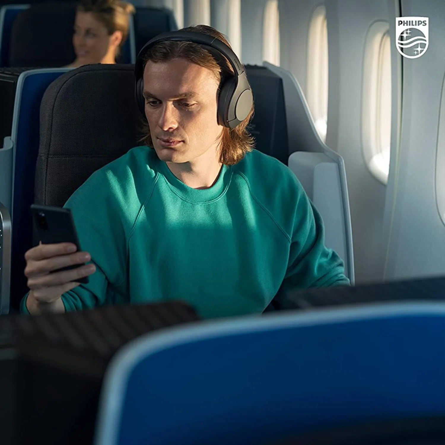 PHILIPS Wireless On Ear Headphones TAH8506BK, Sleek Design with Noise Cancellation Pro,Upto 60 Hrs of Play time, Touch Control (Black), Sensitivity: 96 dB (1K Hz) - Image 3