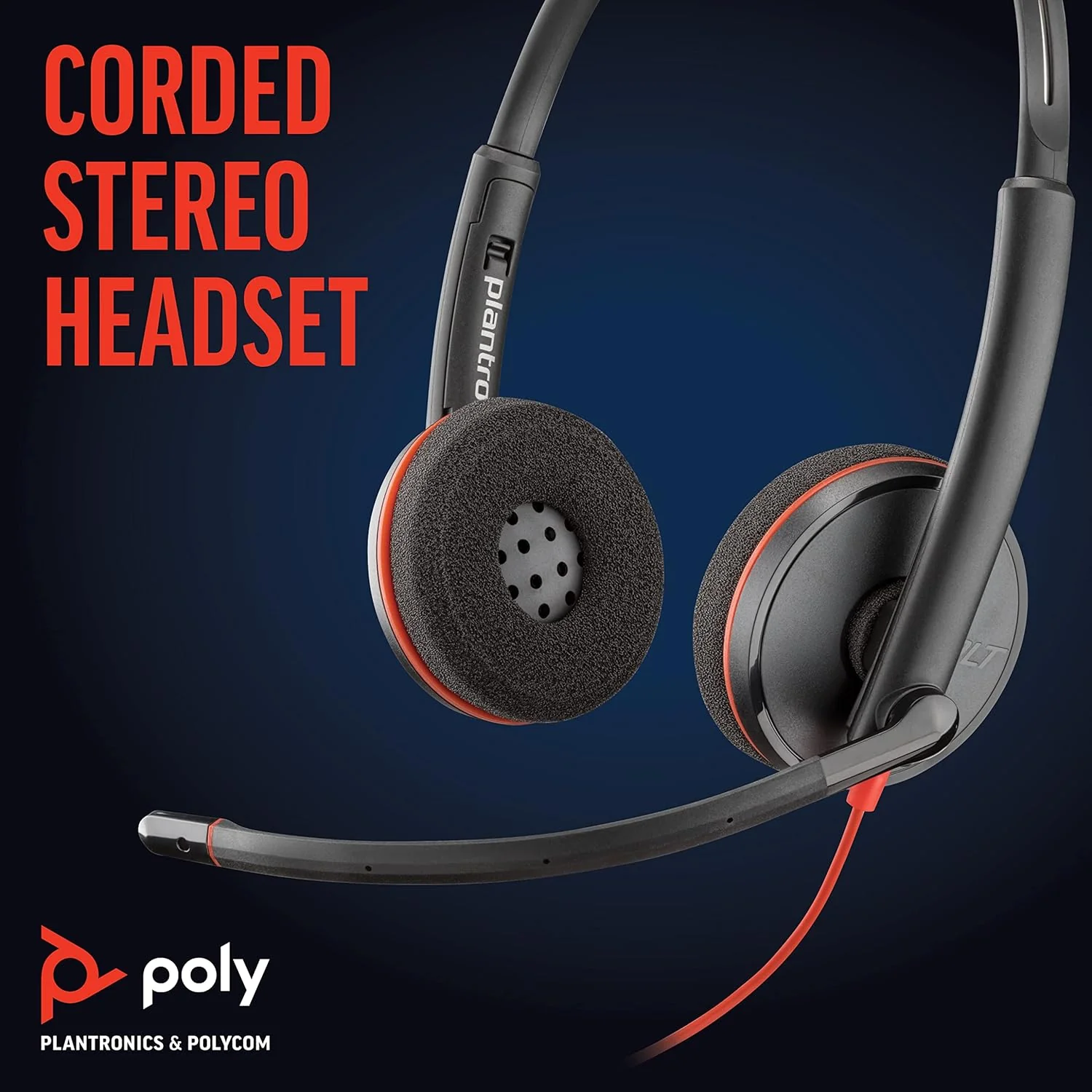 Plantronics Poly by Plantronics - Blackwire 3220 USB-C Wired Headphones On Ear Headset - Dual Ear (Stereo) with Boom Mic - Connect to PC/Mac Via USB-C. Works with Teams, Zoom and More - Image 6
