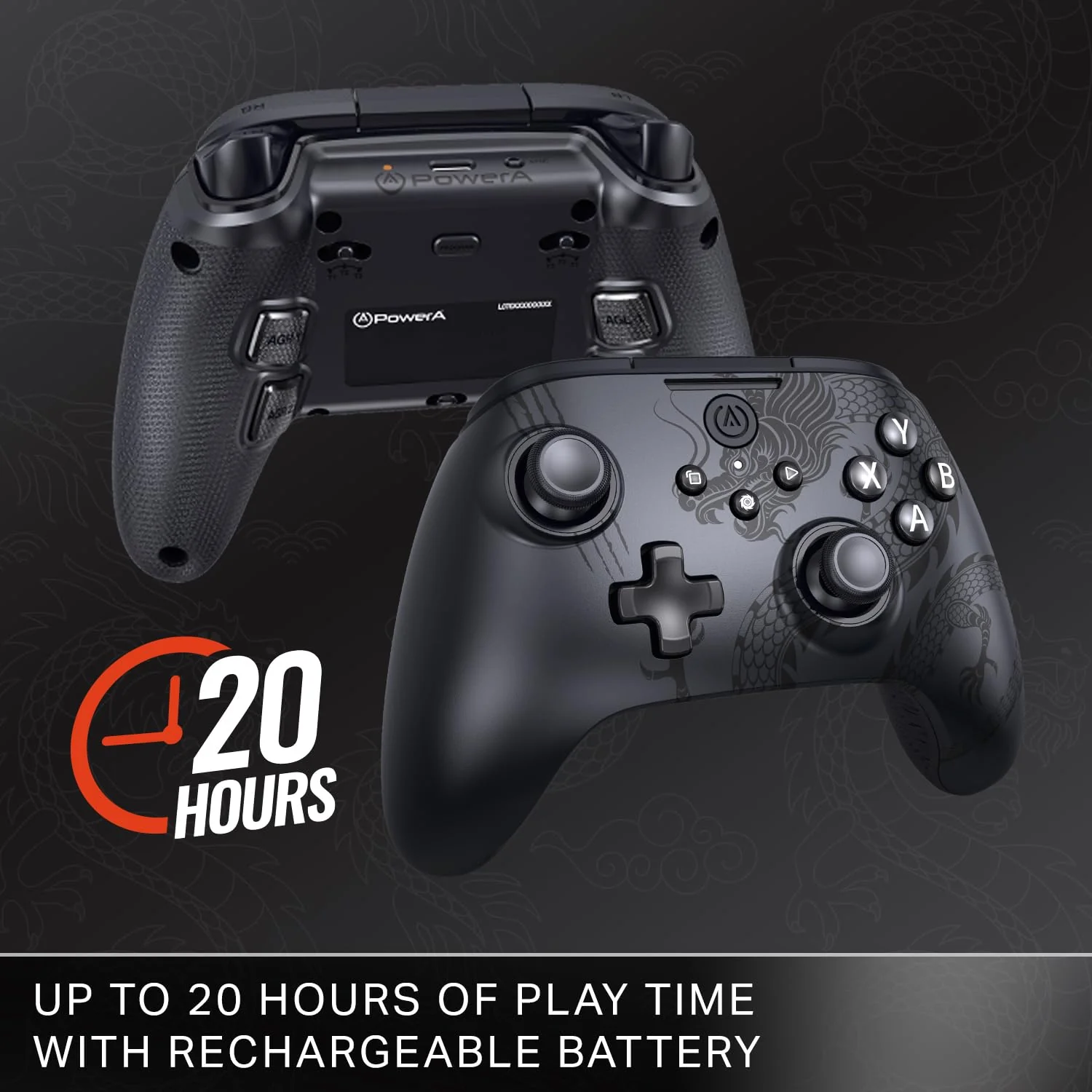 PowerA Battle Dragon™ Advanced Wireless Controller for PC & Cloud Gaming: Magnetic Hall Effect, Asymmetric Rumble Motors, 30h Playtime (Not for iOS) - Image 11