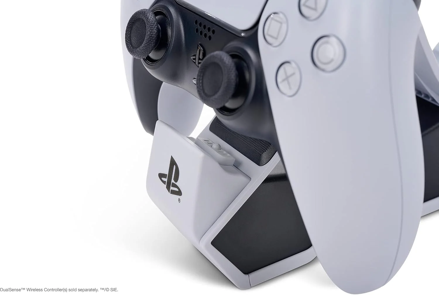 PowerA Twin Charging Station For PS5 Dualsense & Dualsense Edge Wireless Controllers,AC Adaptor Included,With LED Indicator,Vertical Dual Controller Fast Charging Dock (Officially Licensed),White - Image 7