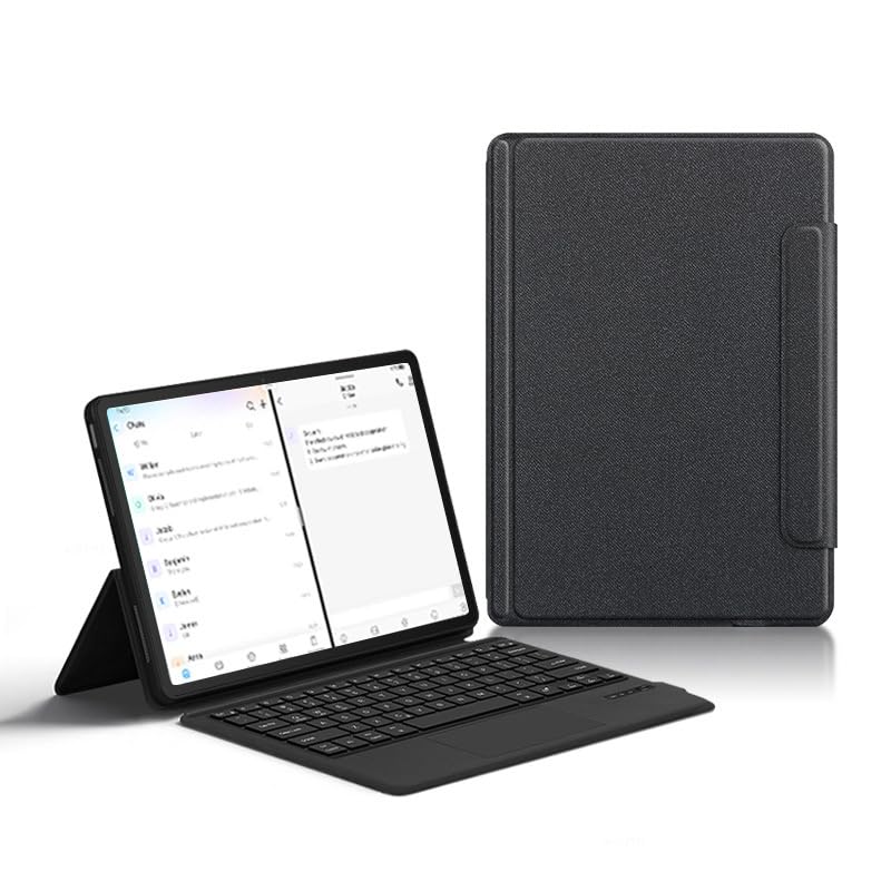 ProElite Wireless Bluetooth TouchPad Keyboard Case Cover for Lenovo Tab P12 12.7 inch Magnetic Wireless Bluetooth TouchPad Keyboard - Image 4