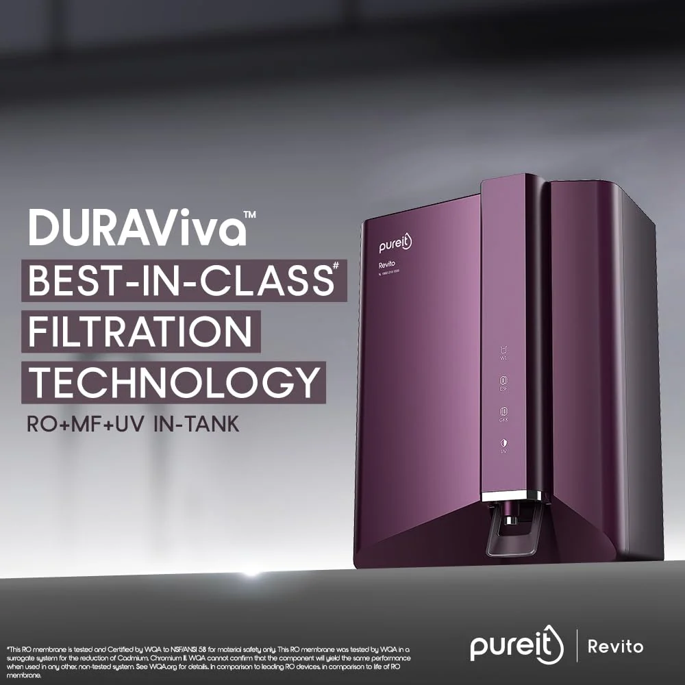 Pureit Revito RO+MF+Mineral+UV in-Tank (Non-Working/Can be used for parts) (USED) - Image 2