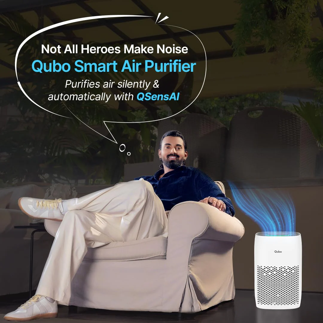 Qubo Smart Air Purifier Q200 for Home by Hero Group | Upto 200 Sq Ft | 99.99% Allergen Removal | HEPA H13 | 9000 Hrs Filter Life | App & Voice Control | Energy Saving | Ultra-Quiet BLDC Motor - Image 3