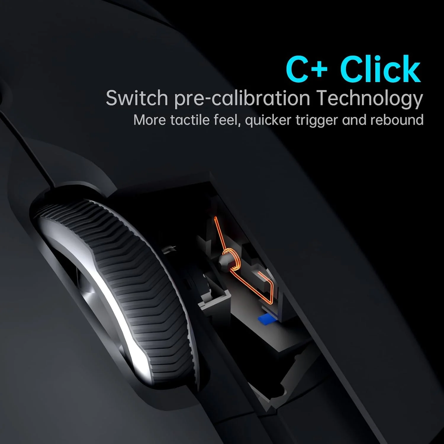 Rapoo VT9PRO Superlight Wireless Gaming Mouse - PAW 3398 Esports Sensor, 50-26000 DPI, 1K+4K Polling Rate, 1ms Response Time, 68g Lightweight, 10 Buttons, 160H Battery, On Board Memory - Black - Image 8