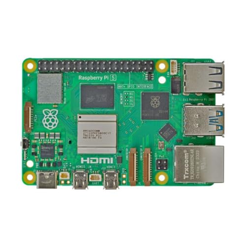 Raspberry Pi 5 4GB RAM, SBC, Raspberry Pi5 4GB, BCM2712, Arm Cortex-A76, 4GB RAM, MicroSD, WiFi, HDMI, Power Button, All New Raspberry Pi Desktop Computer (RPI5-4GB-SINGLE)