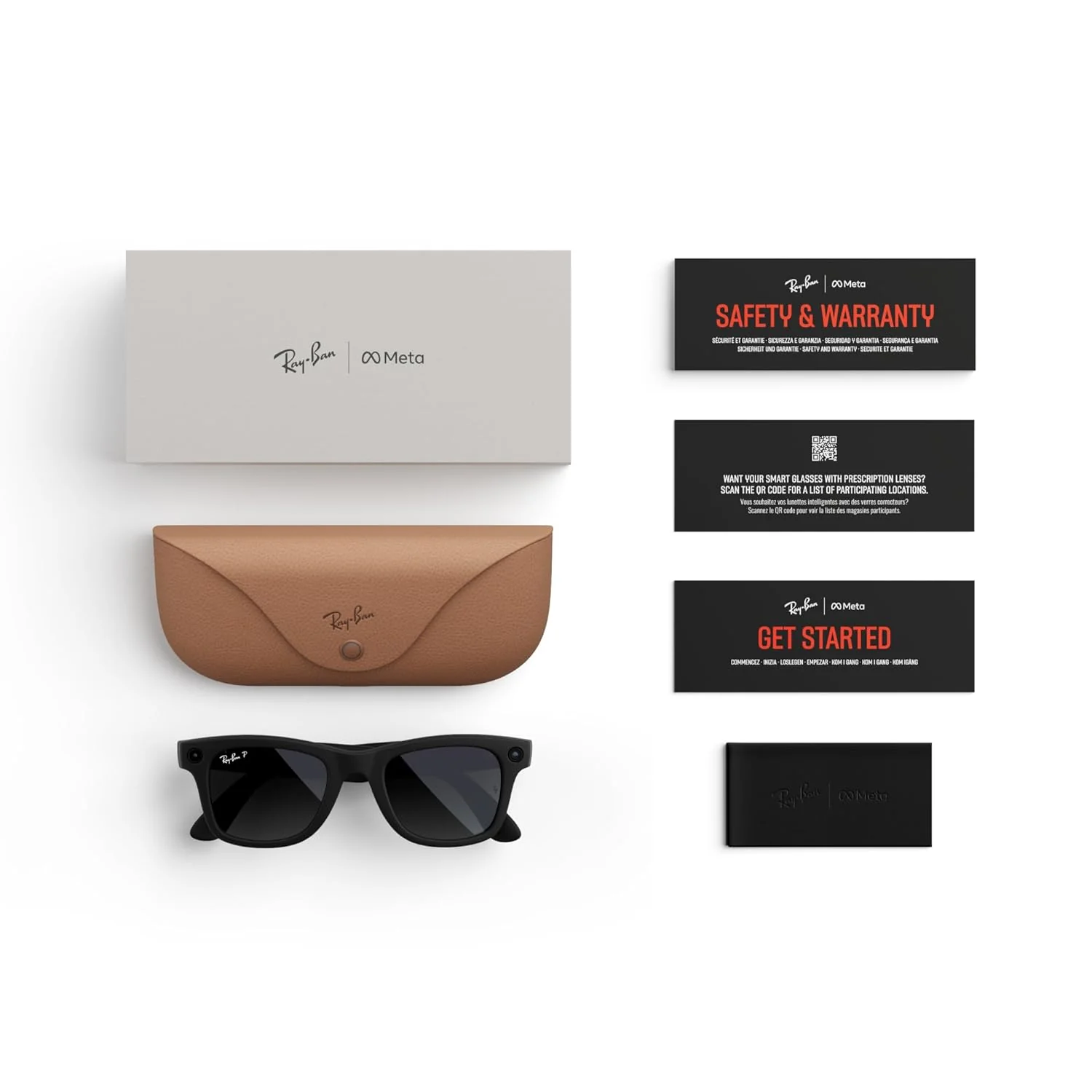 Ray-Ban | Meta Wayfarer (Gen 1) Large - Matte Black, Polarised Gradient Graphite Lenses - Image 6