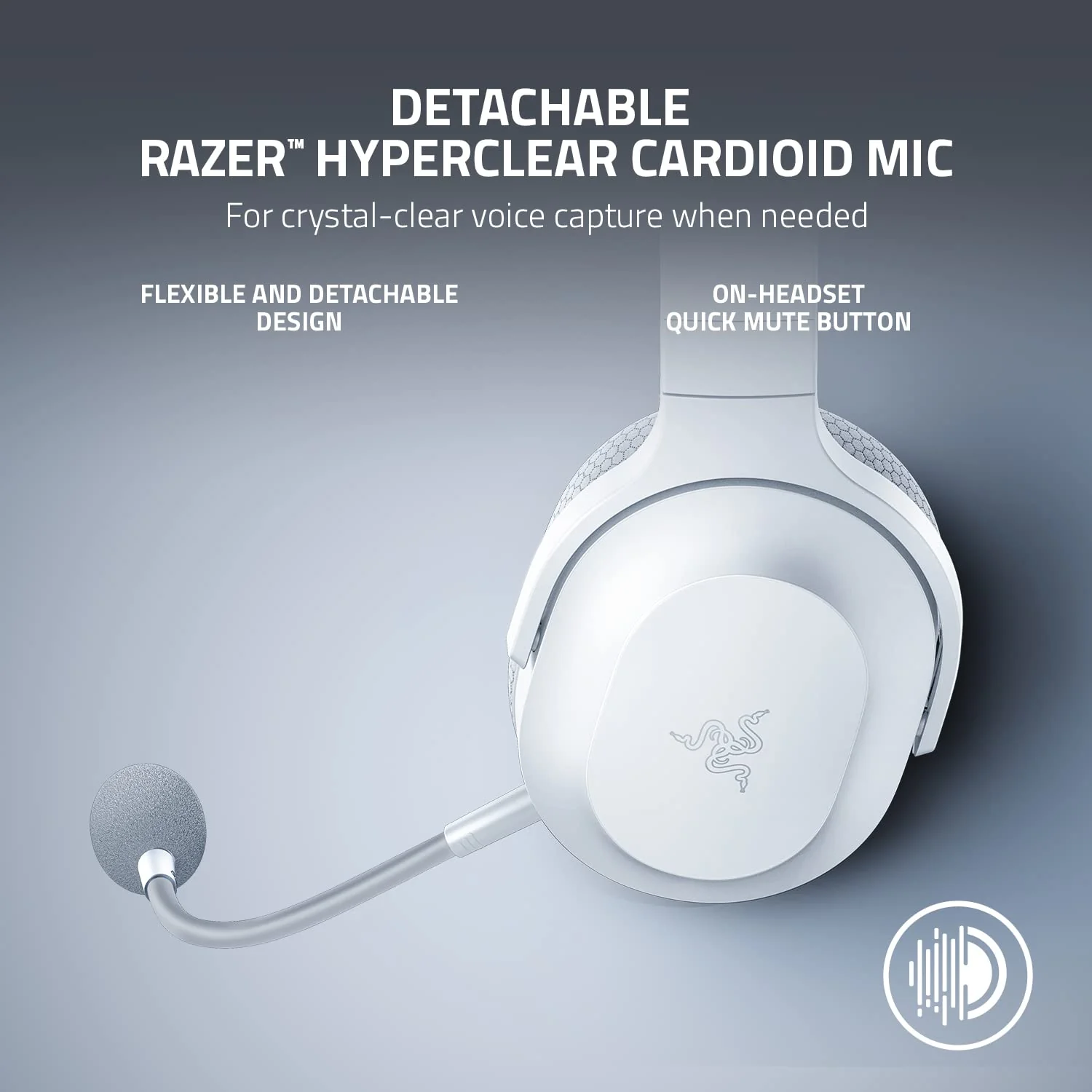 Razer Barracuda X (2022) - Wireless Multi-Platform Gaming and Mobile Headset - Mercury White - FRML Packaging RZ04-04430200-R3M1 - Image 5