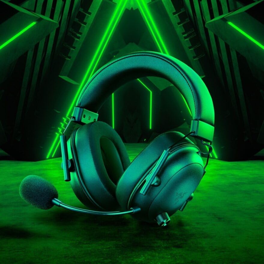 Razer Blackshark V2 Hyperspeed Wireless Gaming Headset:Lightweight -THX Spatial Audio- Bendable Mic-50Mm Drivers-2.4Ghz,Bluetooth Or Usb-70 Hr Battery W/USB Type C Charging-Black-Over Ear - Image 2