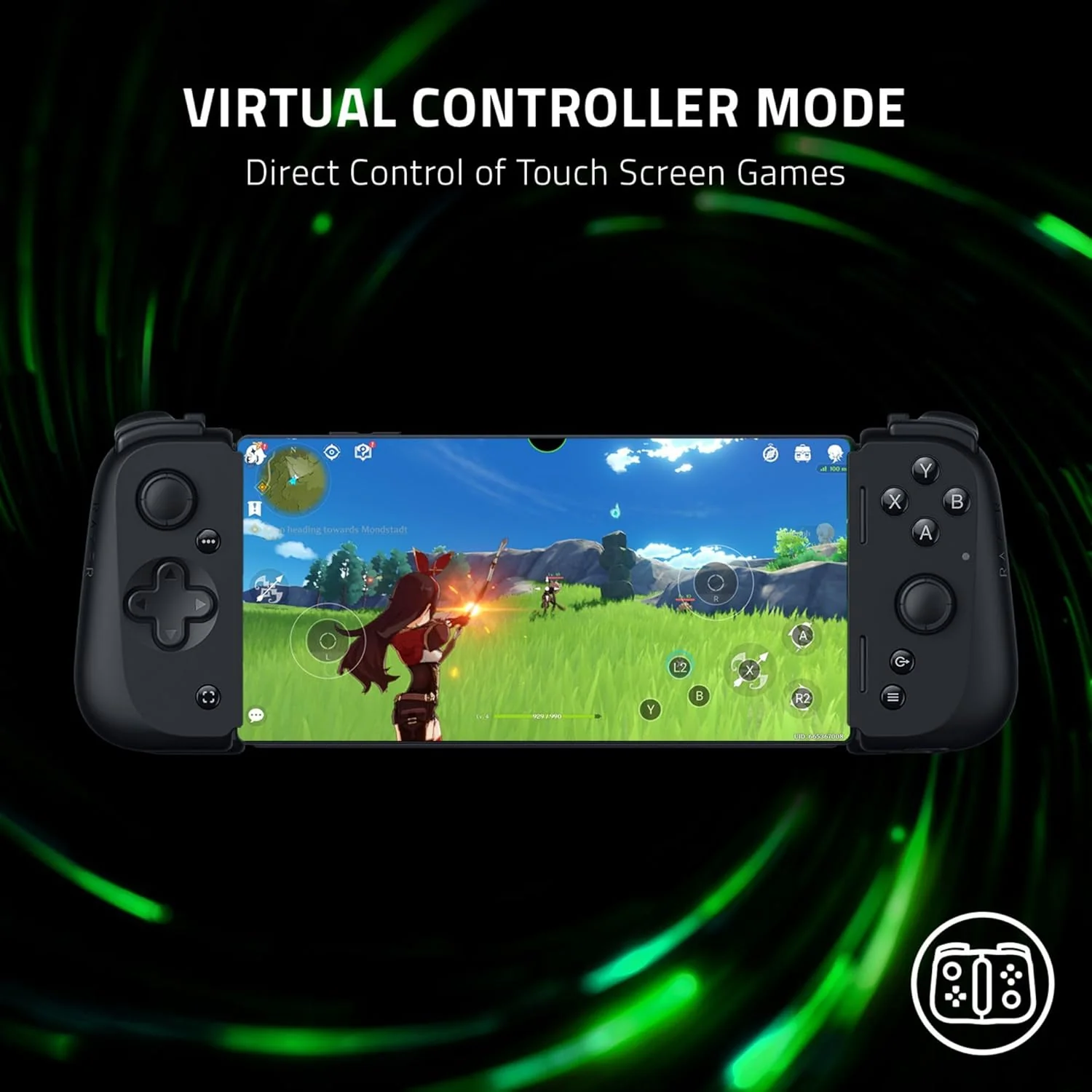 Razer Kishi V2 Mobile Gaming Controller for Android: Console Quality Gaming Controls - RZ06-04180100-R3M1 - Image 2