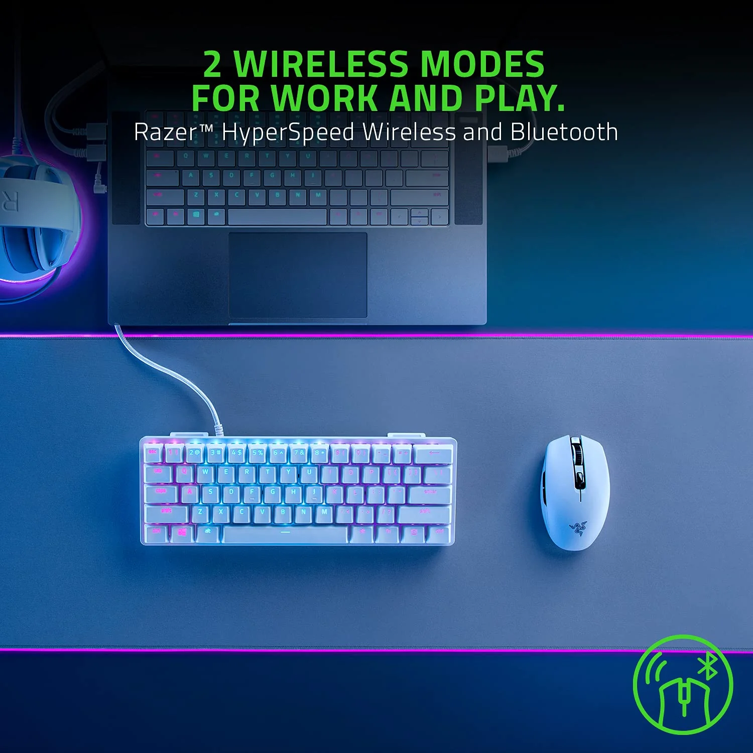 Razer Orochi V2 Mobile Wireless Gaming Mouse with up to 950 Hours of Battery Life with 18000 DPI- Black I RZ01-03730400-R3A1 - Image 3