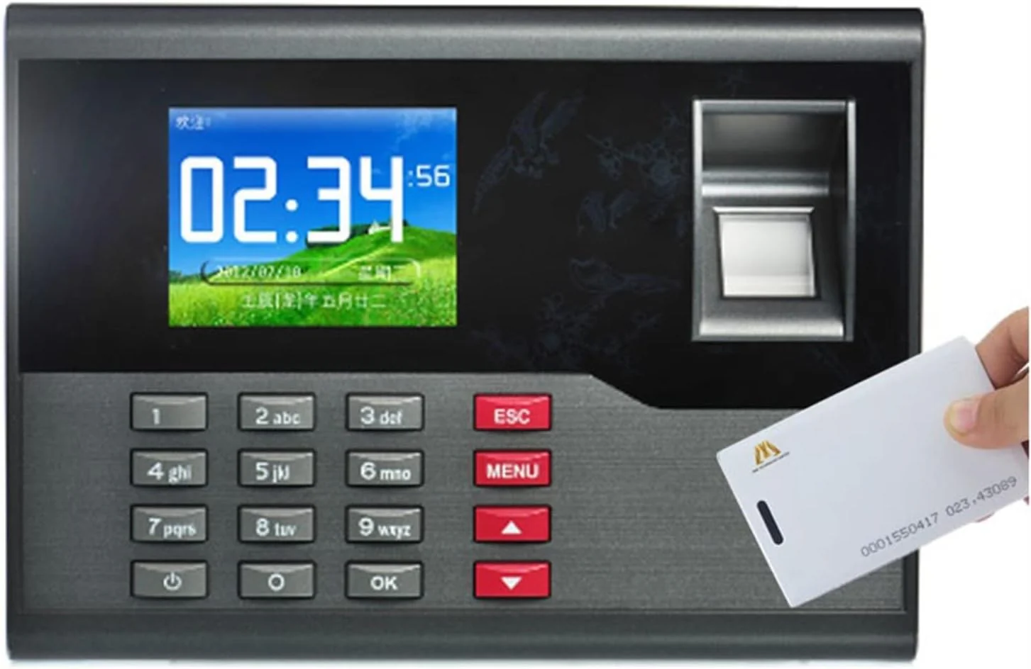 Realand A-C121 2.8 inch Color TFT Screen Fingerprint & RFID Time Attendance, USB Communication Office Time Attendance Clock - Image 5