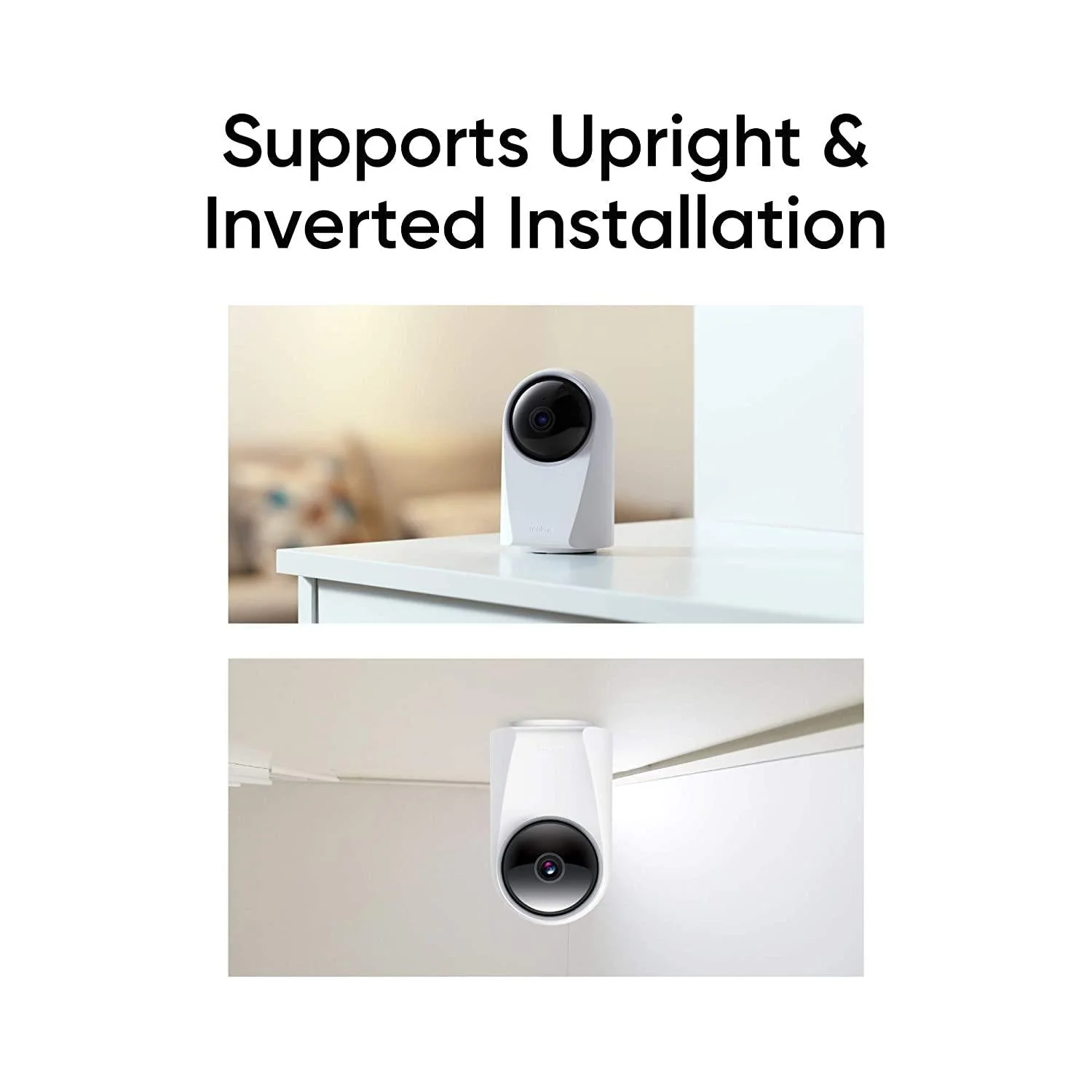 realme 360 Deg 1080p Full HD WiFi Smart Security Camera (White) | Alexa Enabled | 2-Way Audio | Night Vision | Motion Tracking & Intruder Alert, 7.1cm x 6.58cm x 11.43cm (RMH2001) - Image 3