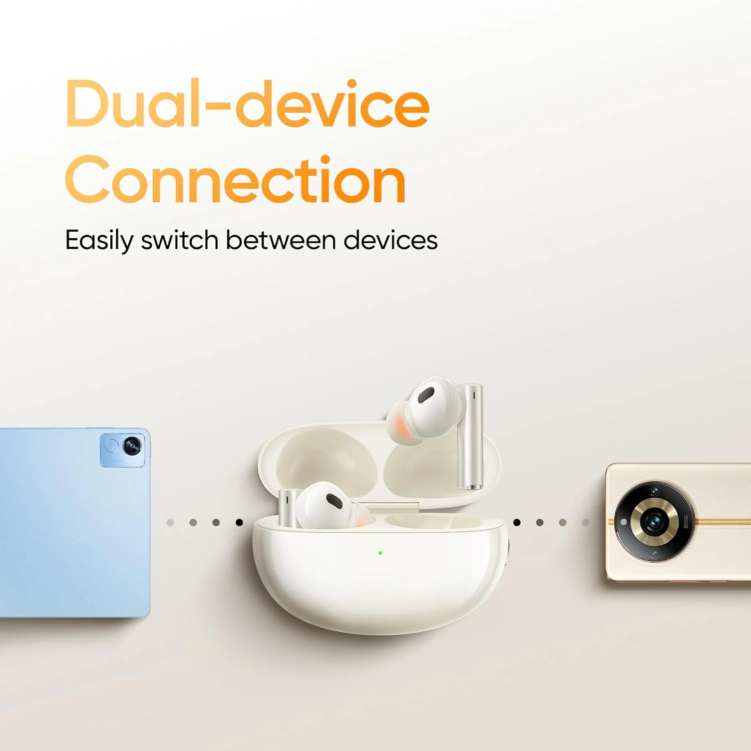 realme Buds Air 5 Pro Truly Wireless in-Ear Earbuds with 50dB ANC, realBoost Dual Coaxial Drivers, 360° Spatial Audio Effect, LDAC HD Audio, Upto 40Hrs Battery with Fast Charging - Image 8