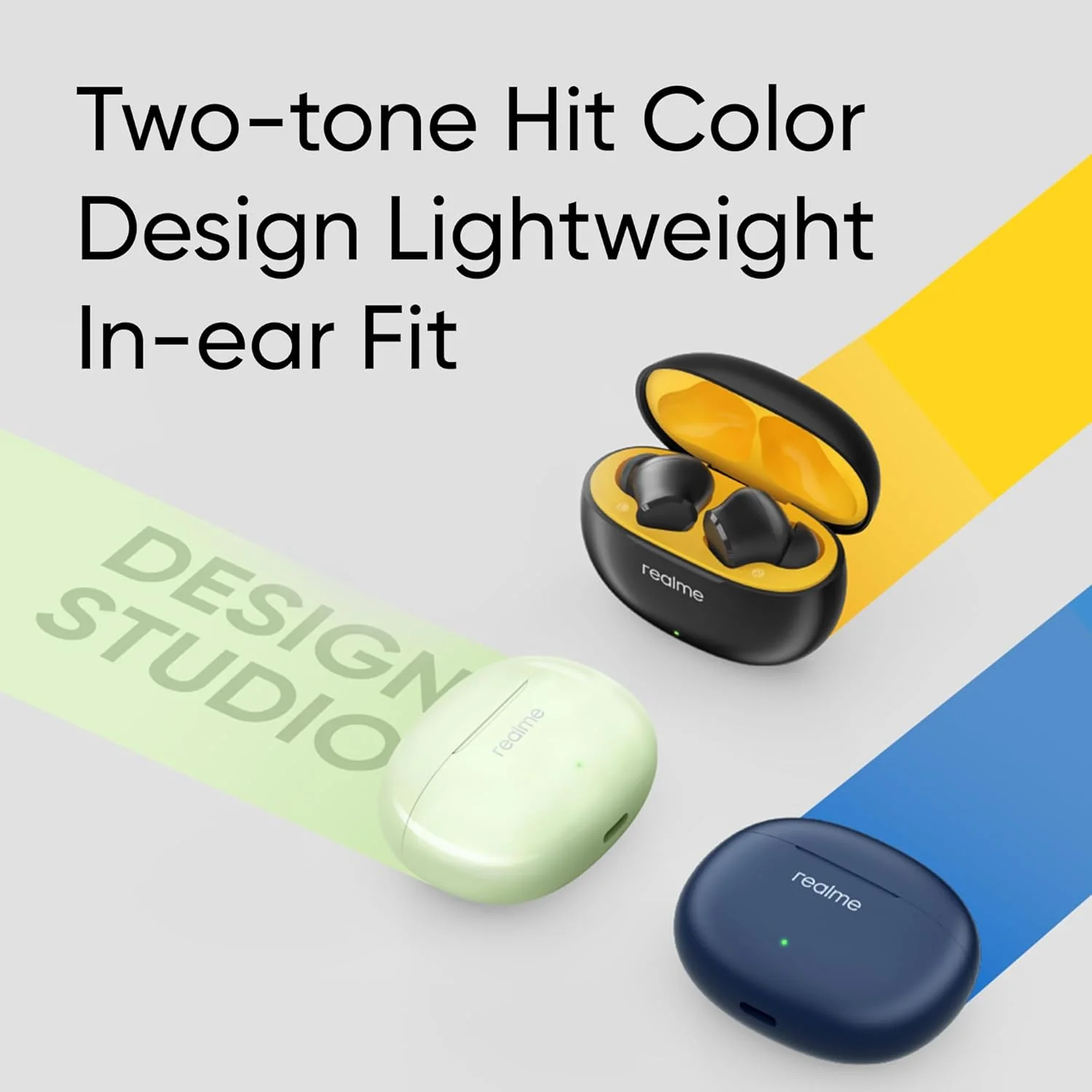 realme Earbuds T110 with Ai Enc for Calls, Upto 38 Hours of Playback and Fast Charging Bluetooth in Ear Headset (Punk Black, True Wireless) - Image 6