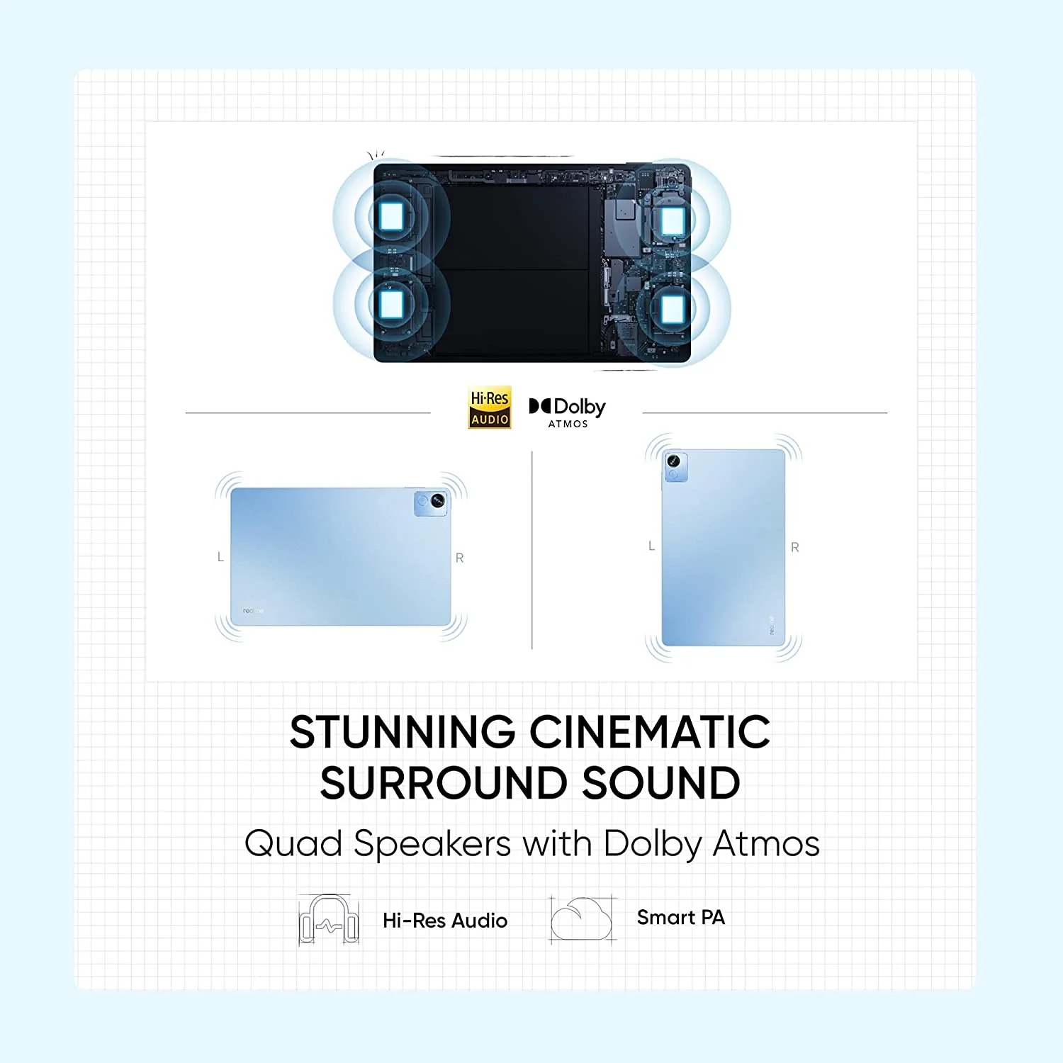 realme Pad X WiFi+5G Tablet | 6GB RAM 128GB ROM, 11 inch WUXGA+ Display | Dolby Atmos Quad Speakers - Image 8
