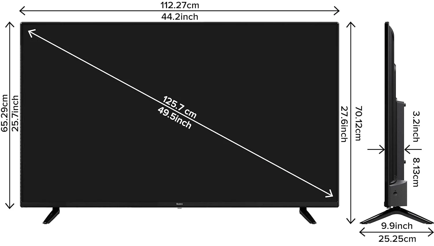 Redmi 126 cm (50 inches) 4K Ultra HD Android Smart LED TV X50 | L50M6-RA (Black) - Image 6