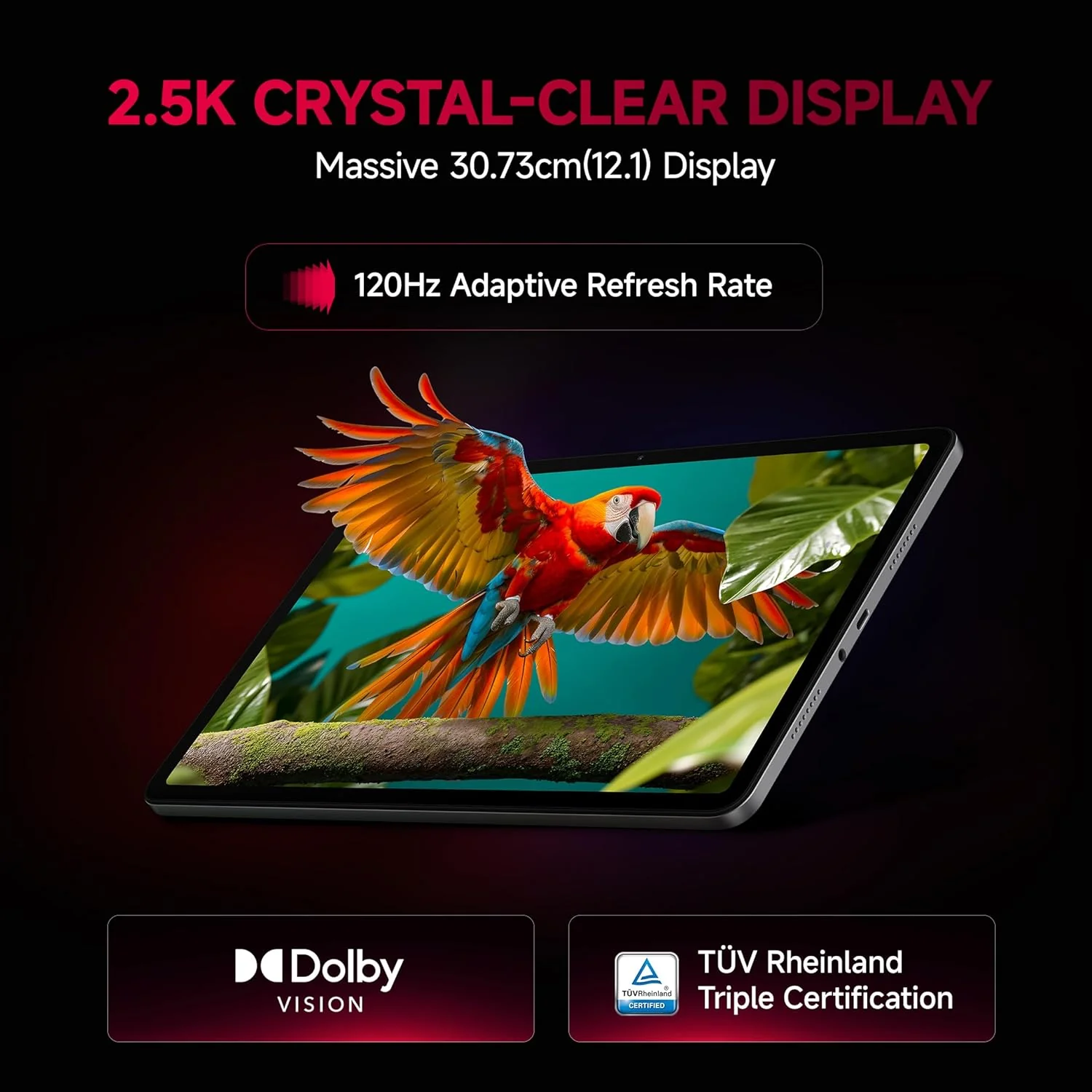 REDMI Pad 2 Pro 5G 12.1 inch with Wi-Fi+5G Gaming Qualcomm Snapdragon 7s Gen 4 Tablet (Quick Silver) - Image 5