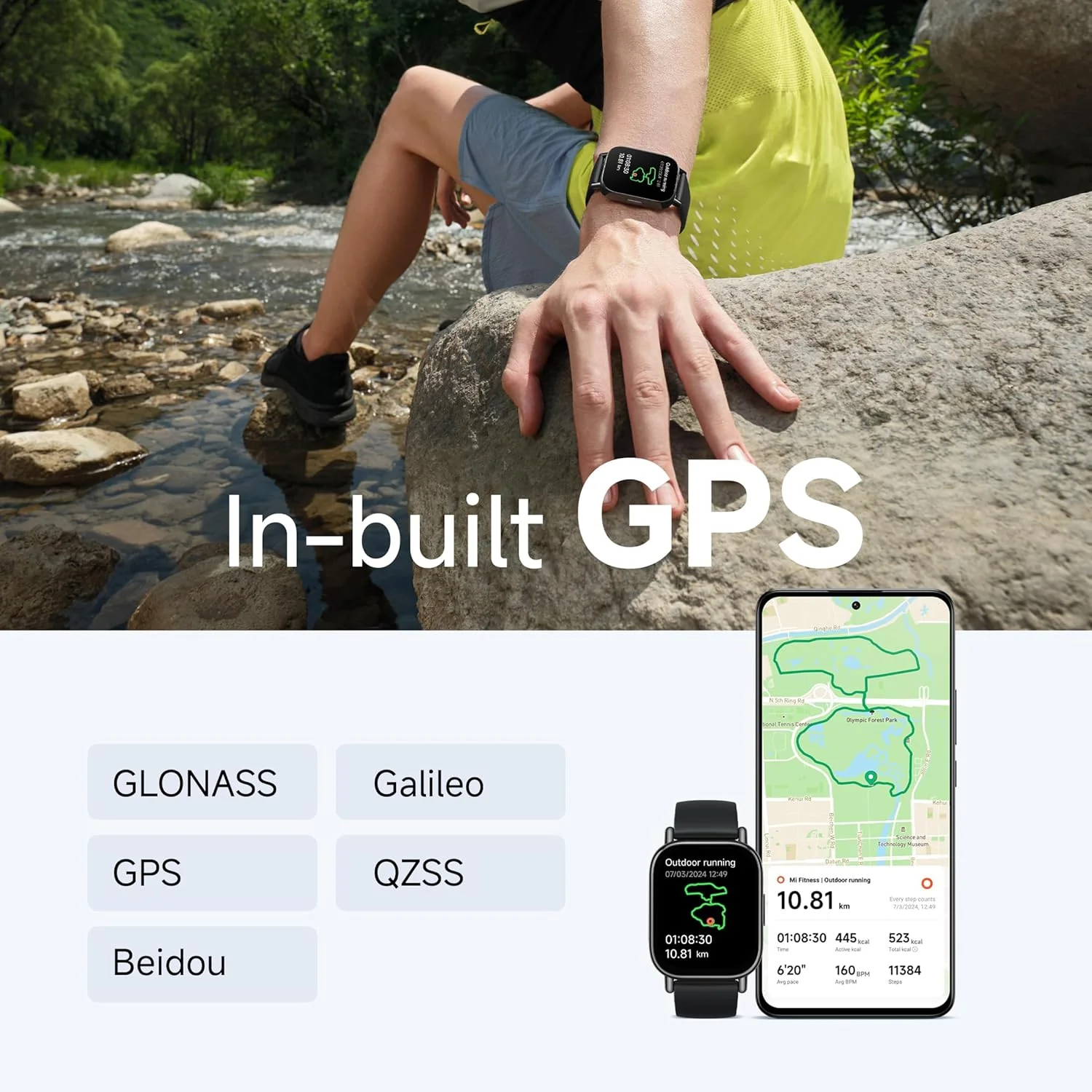 Redmi Watch 5 Lite, 1.96" Amoled, Advanced in-Built GPS, 5 ATM, 18 Day Battery, Bluetooth Calling with AI Noise Reduction, Always on Display - Image 4