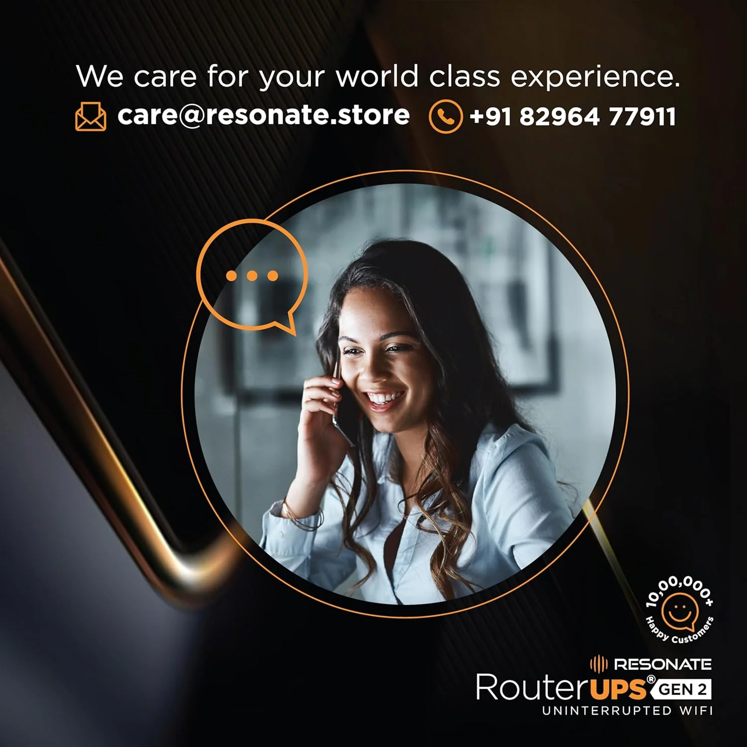 Resonate RouterUPS® Gen2 | Original Router UPS for 12V WiFi Router & Modem (Supports up to 2A) (7800mAh - 95% Longer Power Backup) | Compact Mini UPS with Intelligent Charging (Upto 6 Hrs Internet) - Image 5