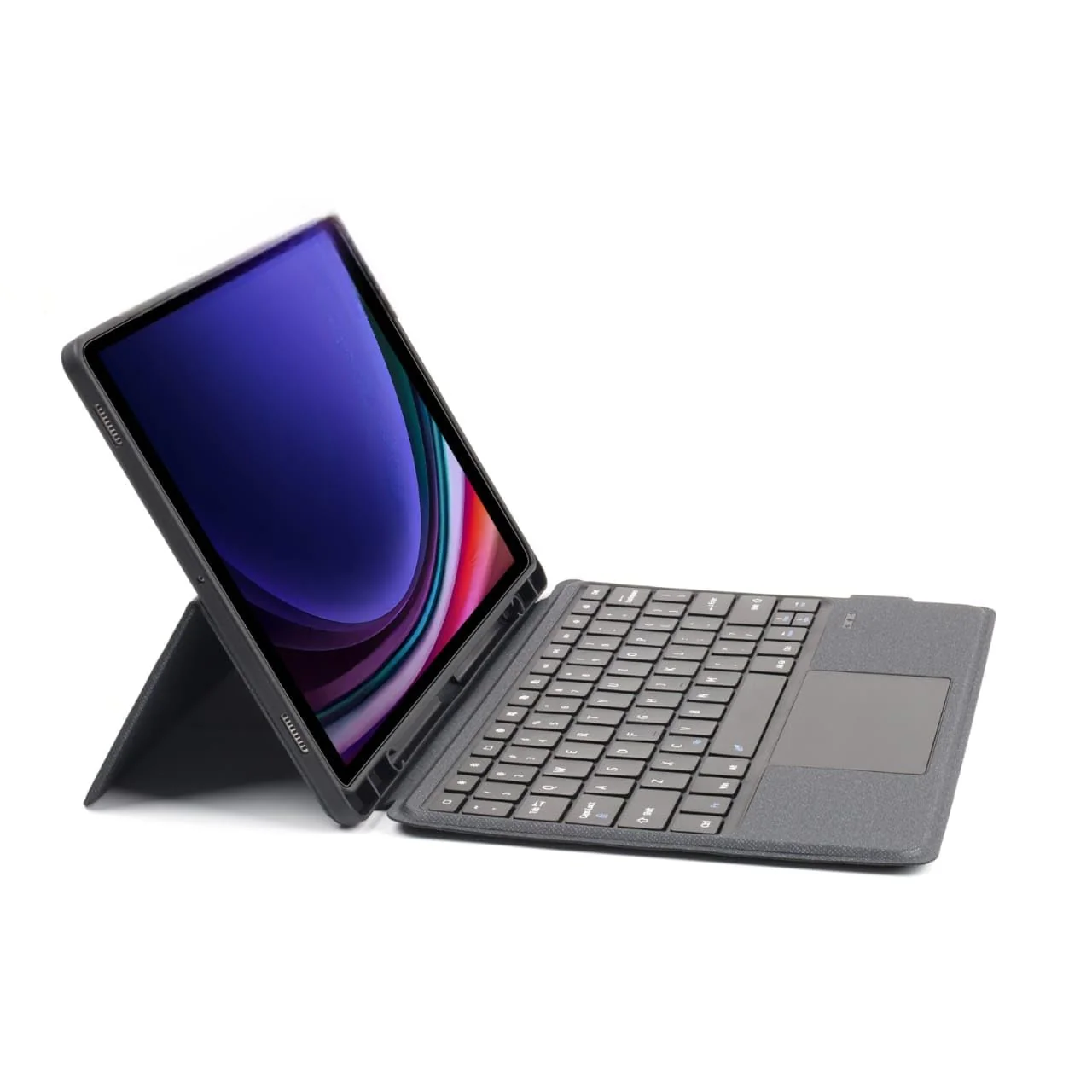 RTSY Kickstand Combo Keyboard case for Lenovo Tab P12 (12.7 Inch-TB-370FU Model) with 7-Colors Backlit, Multi-Touch Trackpad, Dual Orientation, Magnetic Detachable Bluetooth Keyboard Cover, Pen Holder - Image 7