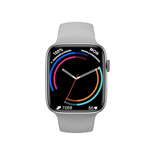 Salora Uwear Smartwatch with 1.9" Hd Display,Bt Calling,500+ Watch Faces,Heart&Spo2 Monitoring,11 Sports Modes,Sleep Monitor,Waterproof&7 Days Battery iOS Android Compatible 2023(Silver+Grey) - Image 2