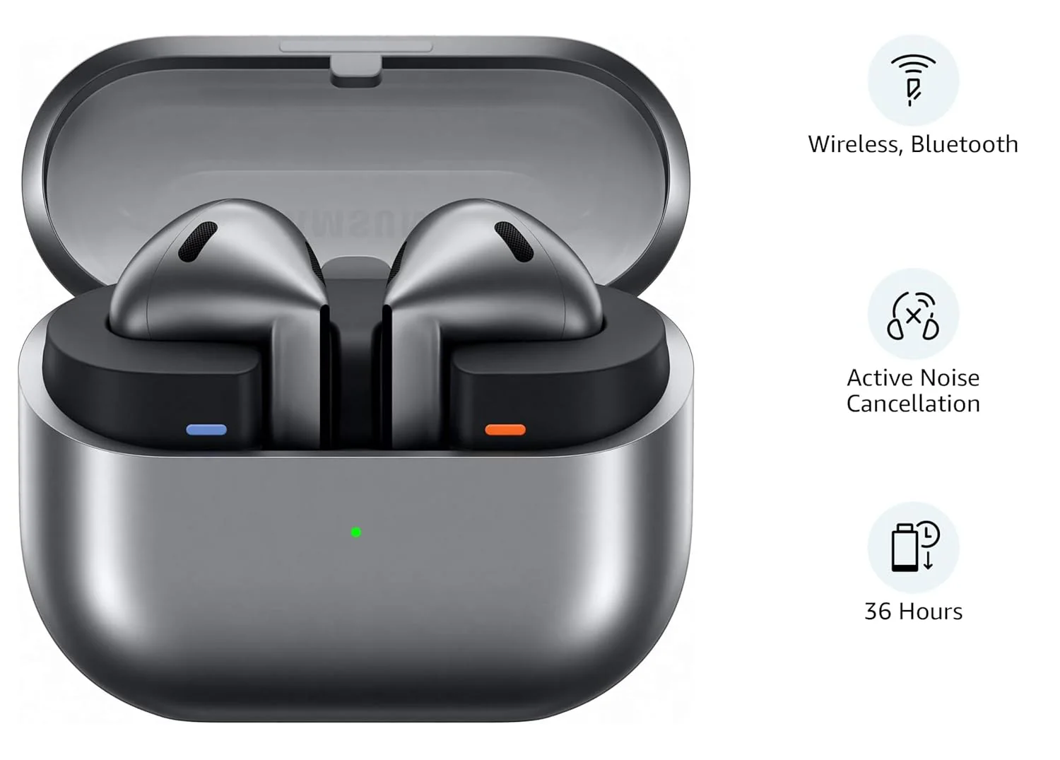 Samsung Galaxy Buds 3 with Galaxy AI Powered Real-time Interpreter | 24-bit Hi-Fi Audio | Up to 36H Battery | IP57 (CLEARANCE DEAL) - Image 6
