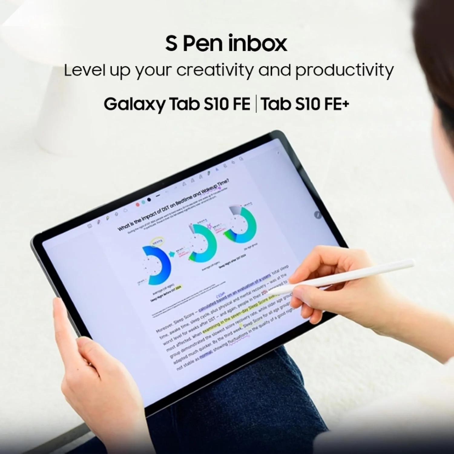 Samsung Galaxy Tab S10 FE, S Pen in-Box, 27.7 cm (10.9 inch) LCD Display, 12 GB RAM, 256 GB Storage, Wi-Fi + 5G Tablet, Gray - Image 4