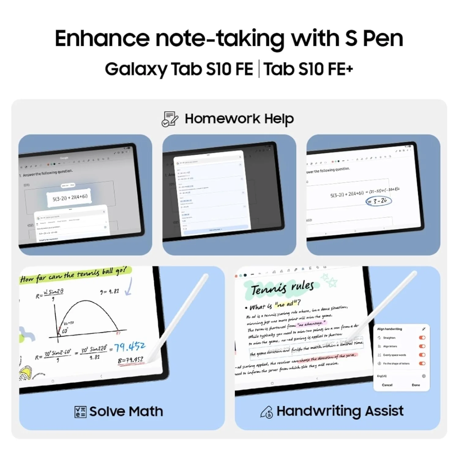 Samsung Galaxy Tab S10 FE, S Pen in-Box, 27.7 cm (10.9 inch) LCD Display, 12 GB RAM, 256 GB Storage, Wi-Fi + 5G Tablet, Gray - Image 7