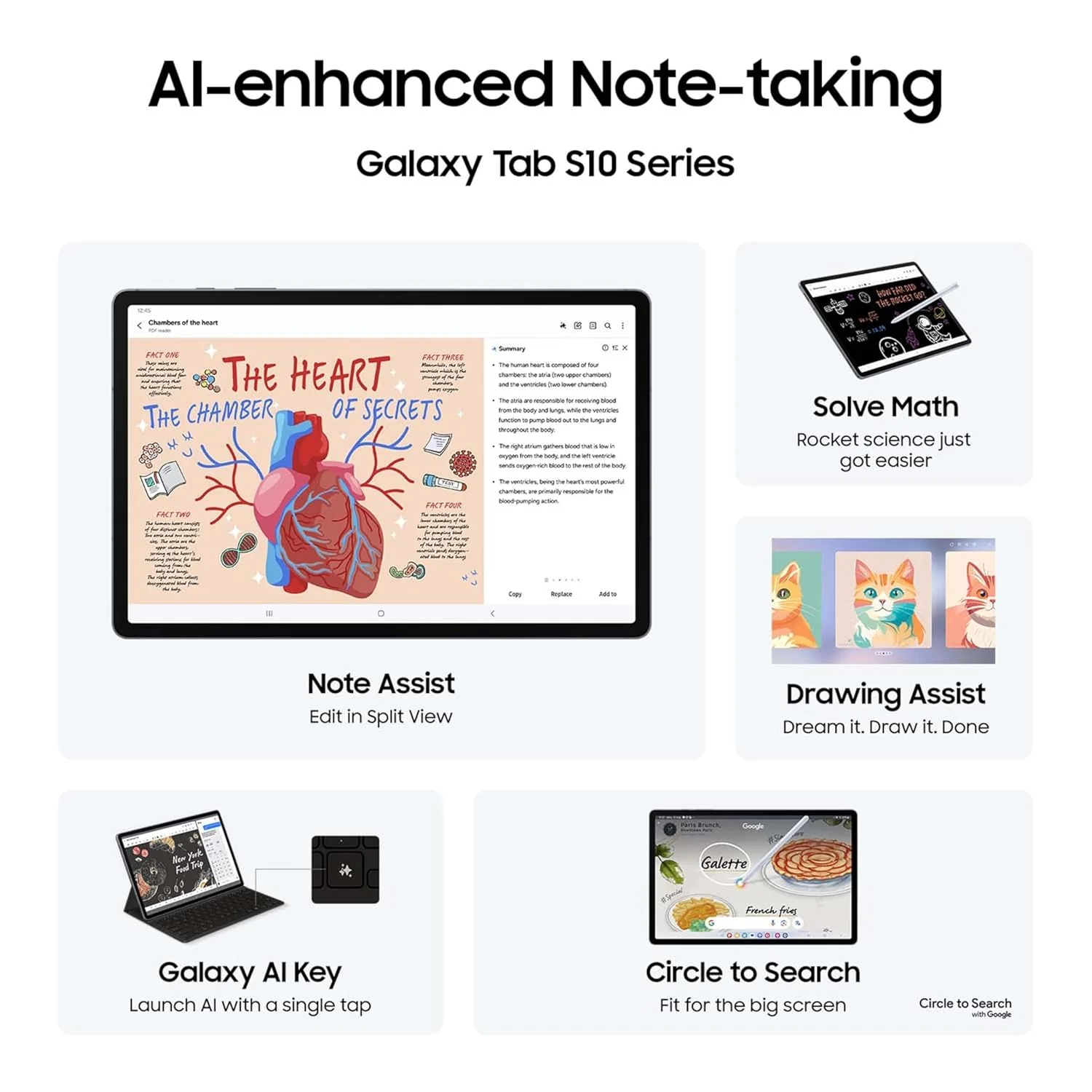 Samsung Galaxy Tab S10 Plus [Smartchoice], S Pen in-Box, 31.5 cm (12.4 inch) Dynamic AMOLED 2X Display, 12 GB RAM, 256 GB Storage, Wi-Fi Tablet, Moonstone Gray - Image 3