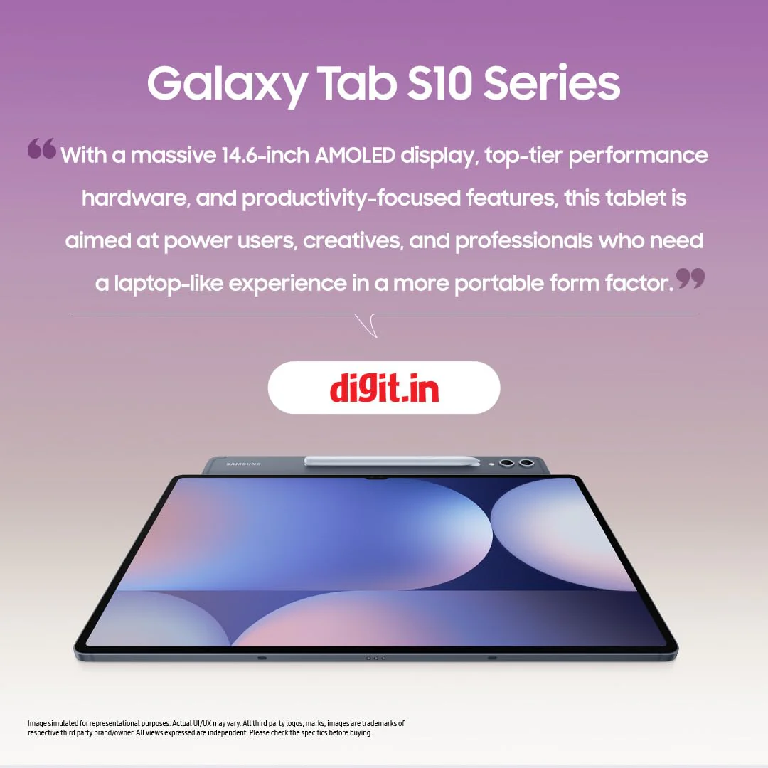Samsung Galaxy Tab S10 Plus [Smartchoice], S Pen in-Box, 31.5 cm (12.4 inch) Dynamic AMOLED 2X Display, 12 GB RAM, 256 GB Storage, Wi-Fi Tablet, Moonstone Gray - Image 4