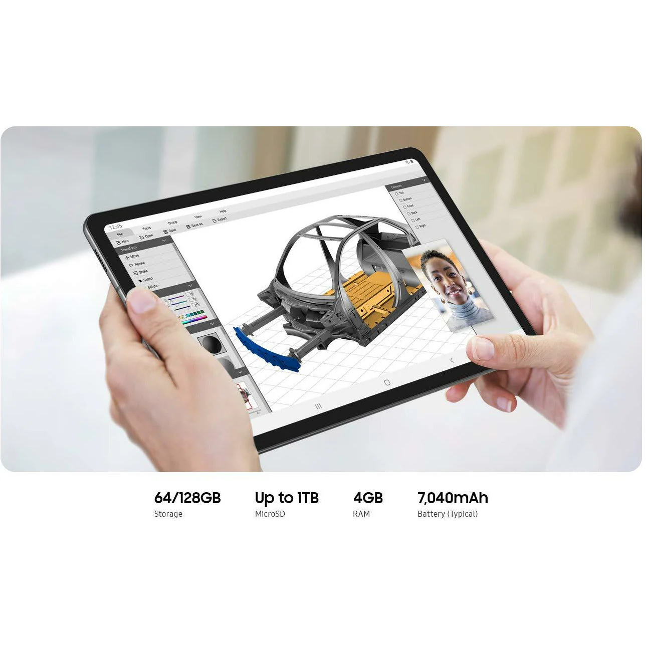 Samsung Galaxy Tab S6 Lite 26.31 cm (10.4 inch), Slim and Light, Dolby Atmos Sound, 4 GB RAM, 64 GB ROM (S Pen Included) - Image 4