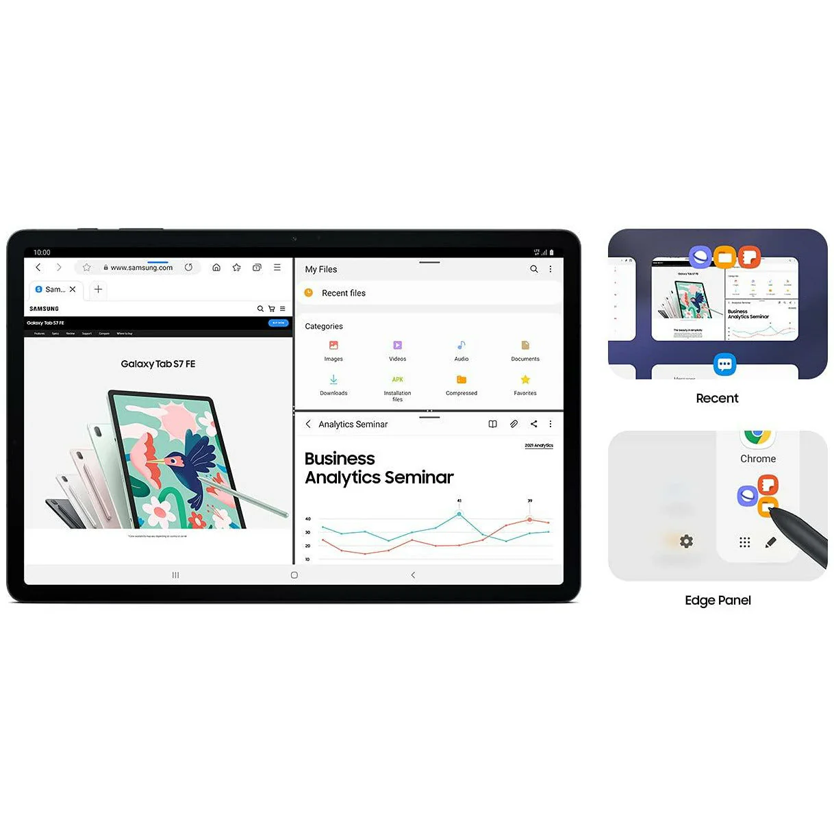Samsung Galaxy Tab S7 FE 31.5 cm (12.4 inch) (RAM 6 GB, ROM 128 GB) Large Display, S-Pen in Box, Slim Metal Body, Dolby Atmos Sound - Image 7