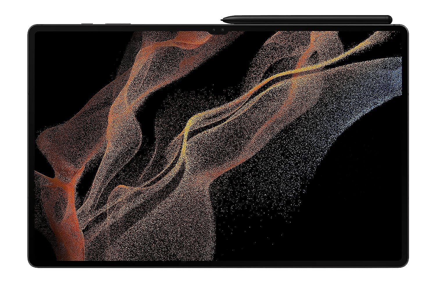 Samsung Galaxy Tab S8 Ultra 37.08 cm (14.6 inch) sAMOLED Display, RAM 12 GB, ROM 256 GB Expandable, S Pen in-Box, Wi-Fi +5G Tablet, Graphite