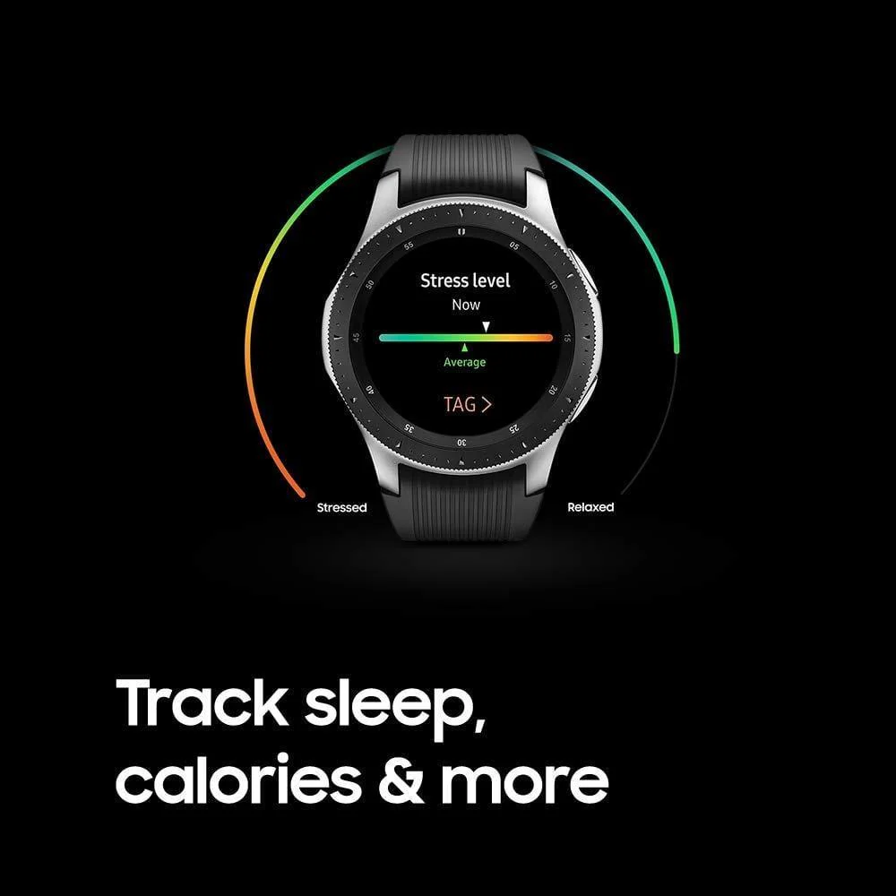 Samsung Galaxy Watch 46 mm LTE Smartwatch  (Black Strap, Regular) SM-R805FZSAINU - Image 4