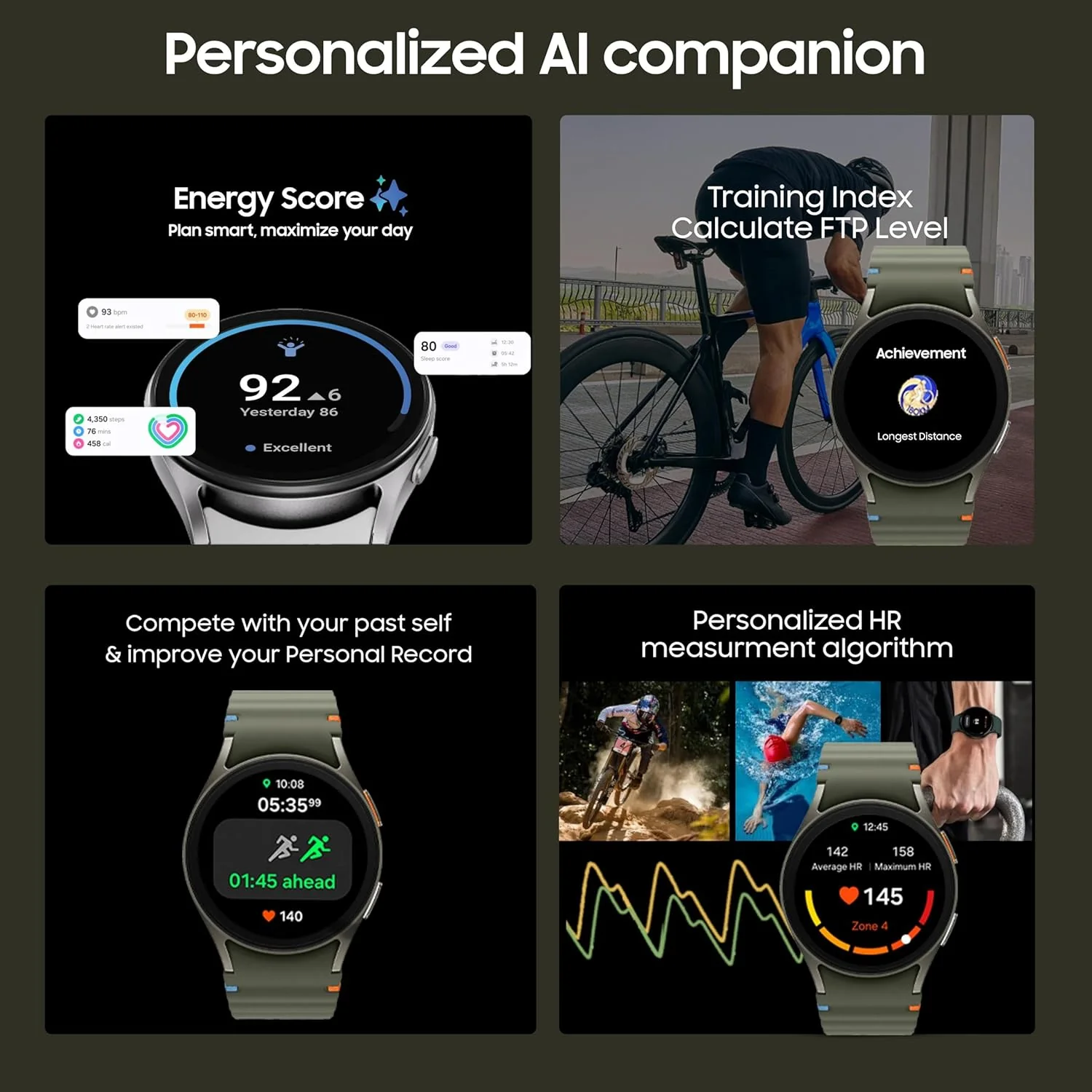 Samsung Galaxy Watch 7 (40mm, BT+LTE) with 3nm Processor | Dual GPS | Sapphire Glass & Armour Aluminum | 5ATM & IP68 | HR, SpO2, BP & ECG Monitor - Image 7