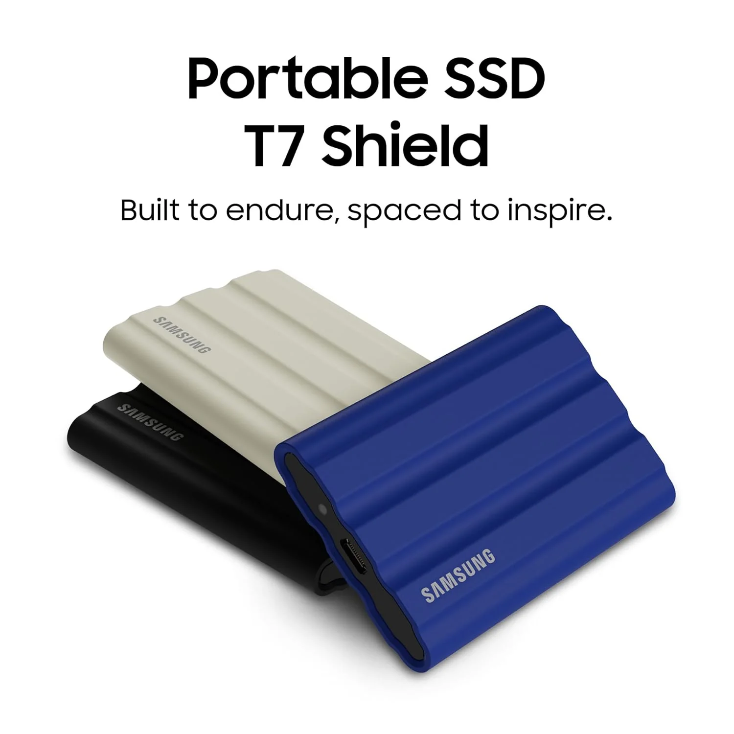 Samsung T7 Shield Portable SSD 1TB USB 3.2 Gen2 External SSD, Beige, Up to 1,050MB/s, Rugged, IP65 Water & Dust Resistant, for Photographers, Content Creators and Gaming, Mac Compatible, MU-PE2T0K (Silver) - Image 6