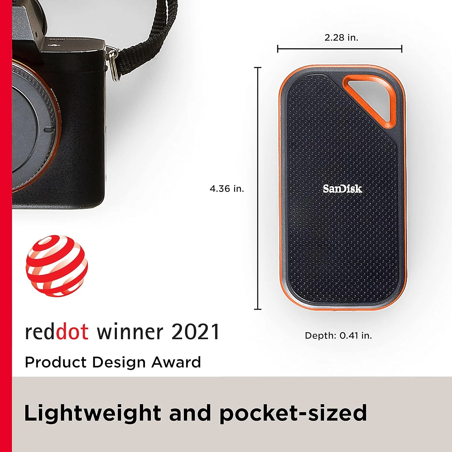 SanDisk 2TB Extreme Pro Portable SSD 2000MB/s R/ W, Upto 3 meter drop protection with IP65 water and dust resistance, Metal Enclosure, PC, MAC & TypeC Smartphone Compatible, 5Y Warranty,External SSD - Image 3