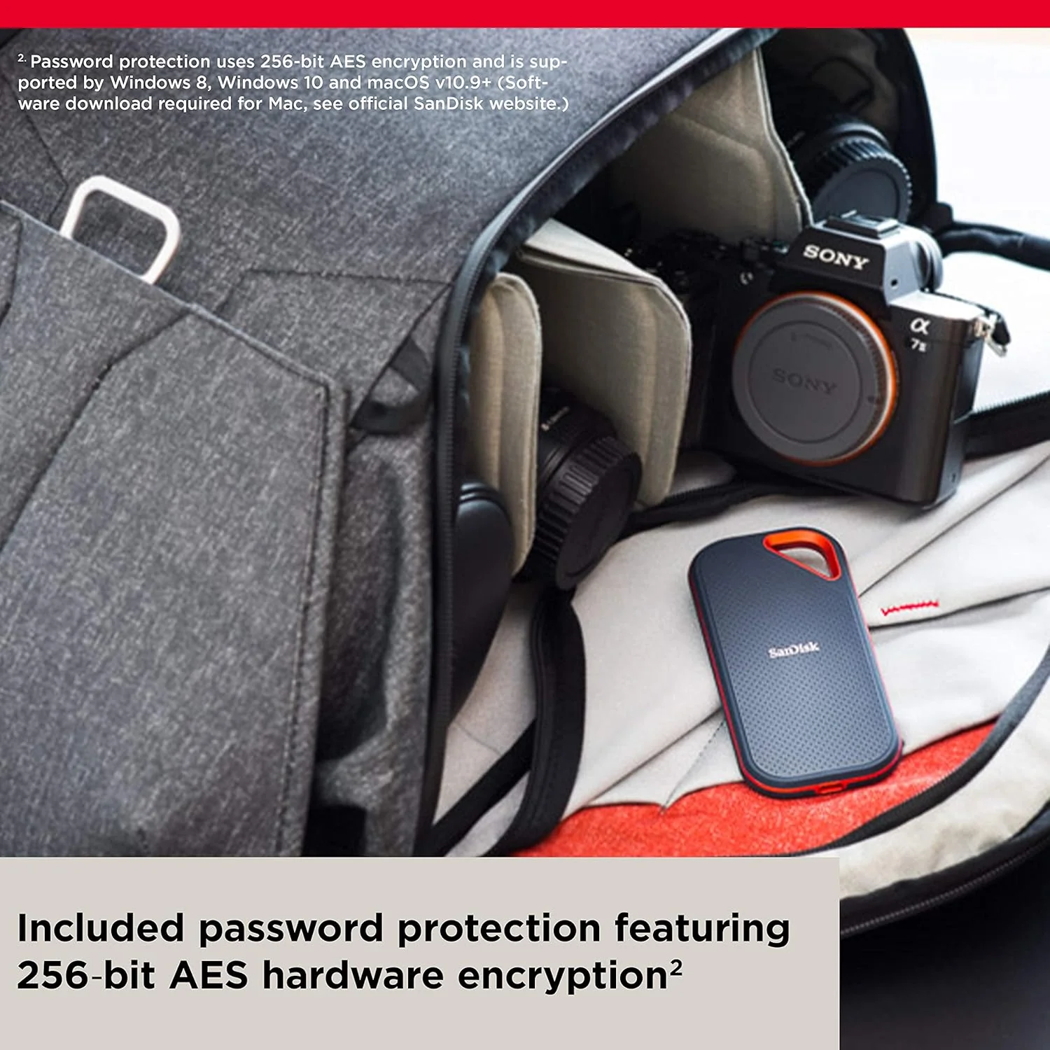 SanDisk 2TB Extreme Pro Portable SSD 2000MB/s R/ W, Upto 3 meter drop protection with IP65 water and dust resistance, Metal Enclosure, PC, MAC & TypeC Smartphone Compatible, 5Y Warranty,External SSD - Image 7