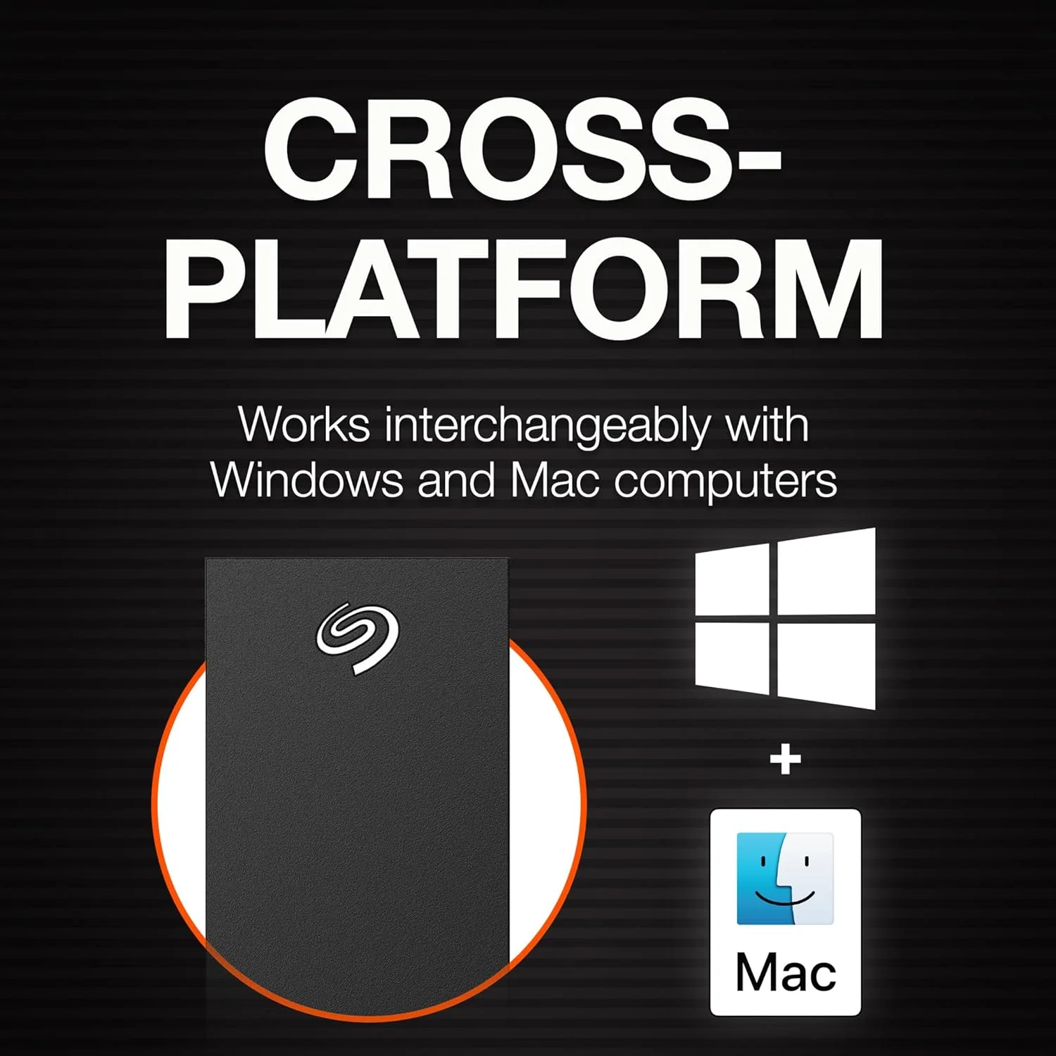 Seagate One Touch Hub 8TB Desktop External HDD USB-C & USB 3.0 Port, with 3 yr Data Recovery Services, for Computer PC Laptop Mac, 6 Month Mylio Create (STLC8000400), Black - Image 3