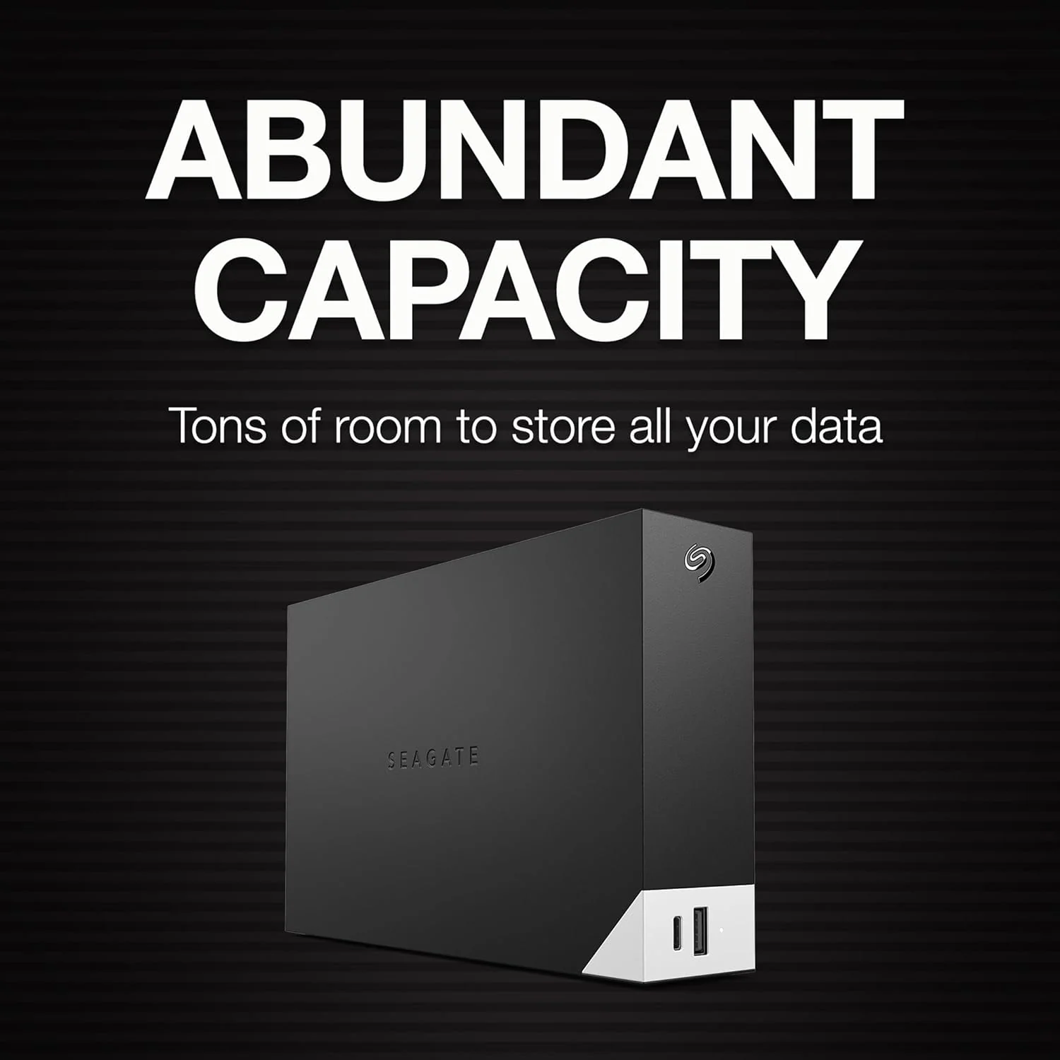 Seagate One Touch Hub 8TB Desktop External HDD USB-C & USB 3.0 Port, with 3 yr Data Recovery Services, for Computer PC Laptop Mac, 6 Month Mylio Create (STLC8000400), Black - Image 4