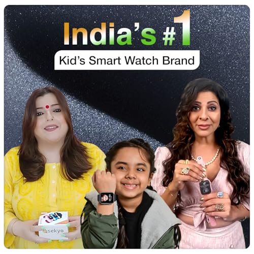 sekyo Magic Pro 4G Smart Watch for Kids | Video Call, Live GPS Location, Family Chat, Geo Fence, Parent Control App, History Route, Pedometer, Math Games, Habit Coach | Smartwatch for Kids/Boys/Girls - Image 3