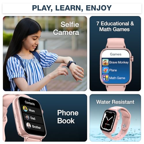 sekyo Magic Pro 4G Smart Watch for Kids | Video Call, Live GPS Location, Family Chat, Geo Fence, Parent Control App, History Route, Pedometer, Math Games, Habit Coach | Smartwatch for Kids/Boys/Girls - Image 9