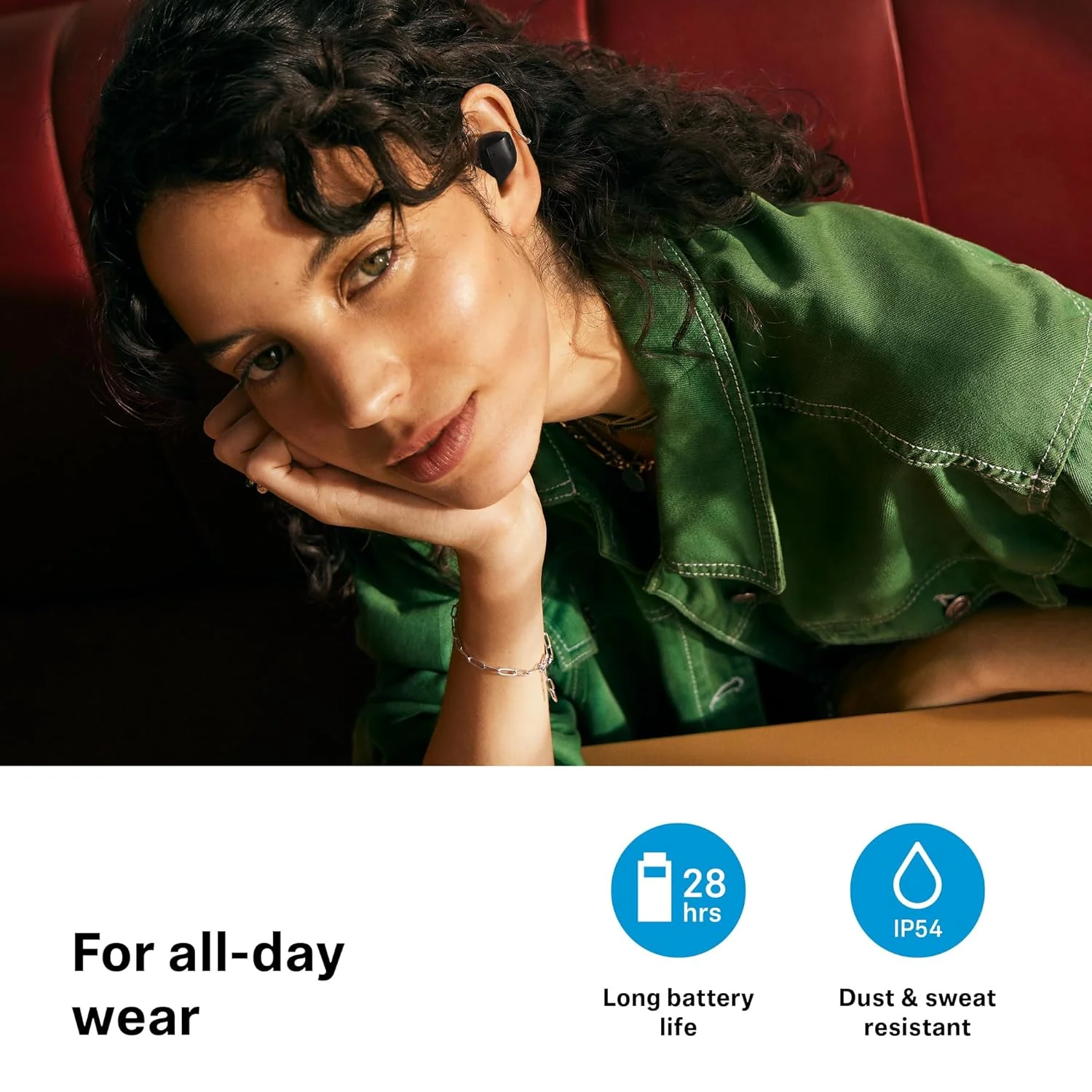 Sennheiser Accentum True Wireless in Ear Earbuds with Bluetooth 5.3 & Auracast Technology,Crystal-Clear Sound,28 Hr Battery,Touch Interface,Hybrid ANC,IP54 Black - Image 6