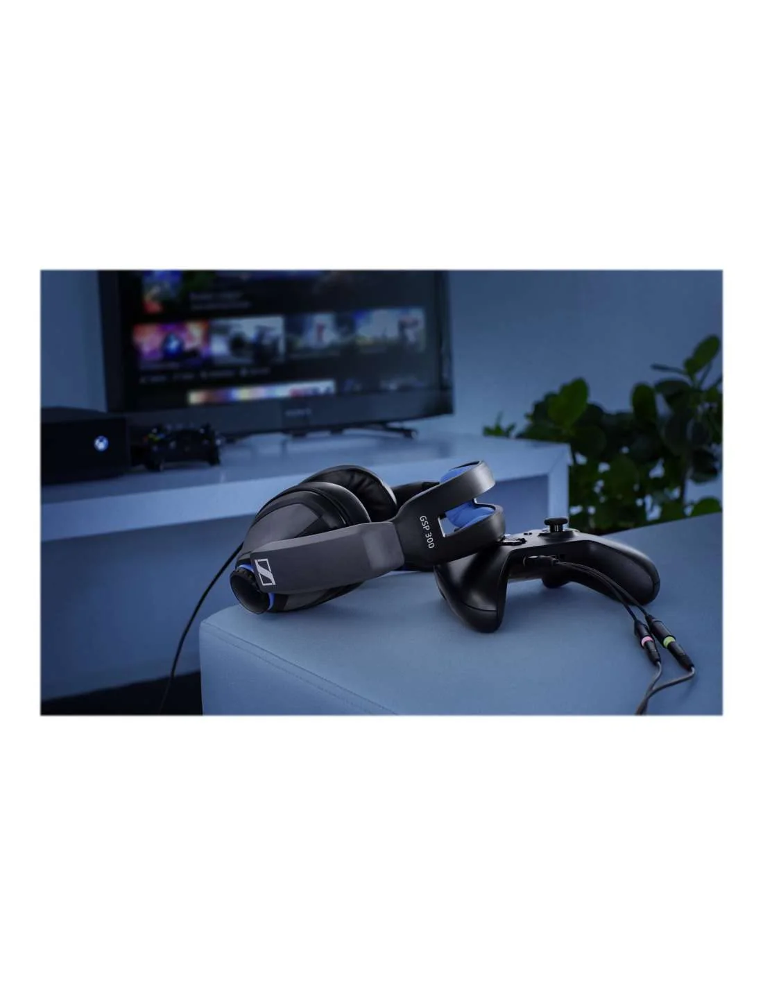 Sennheiser GSP 300 Wired Over Ear Headphones with Mic (Blue/Black) - Image 4